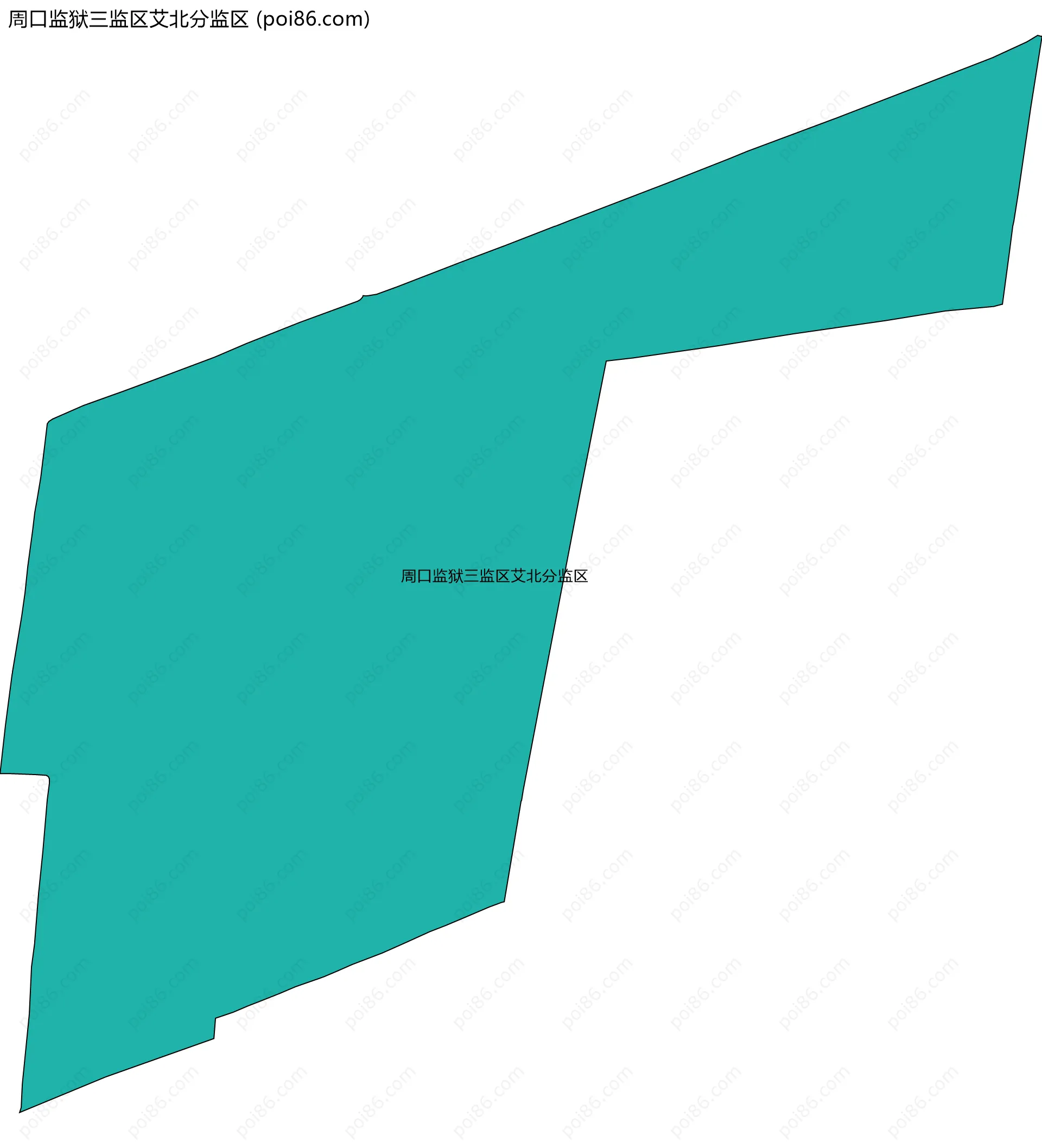 周口监狱三监区艾北分监区边界地图