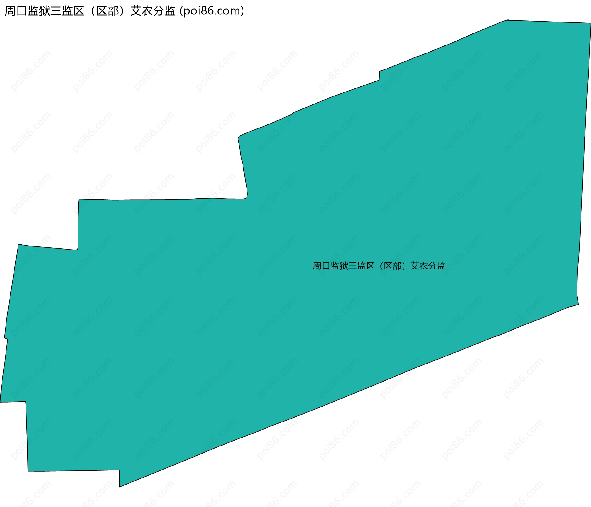 周口监狱三监区（区部）艾农分监边界地图