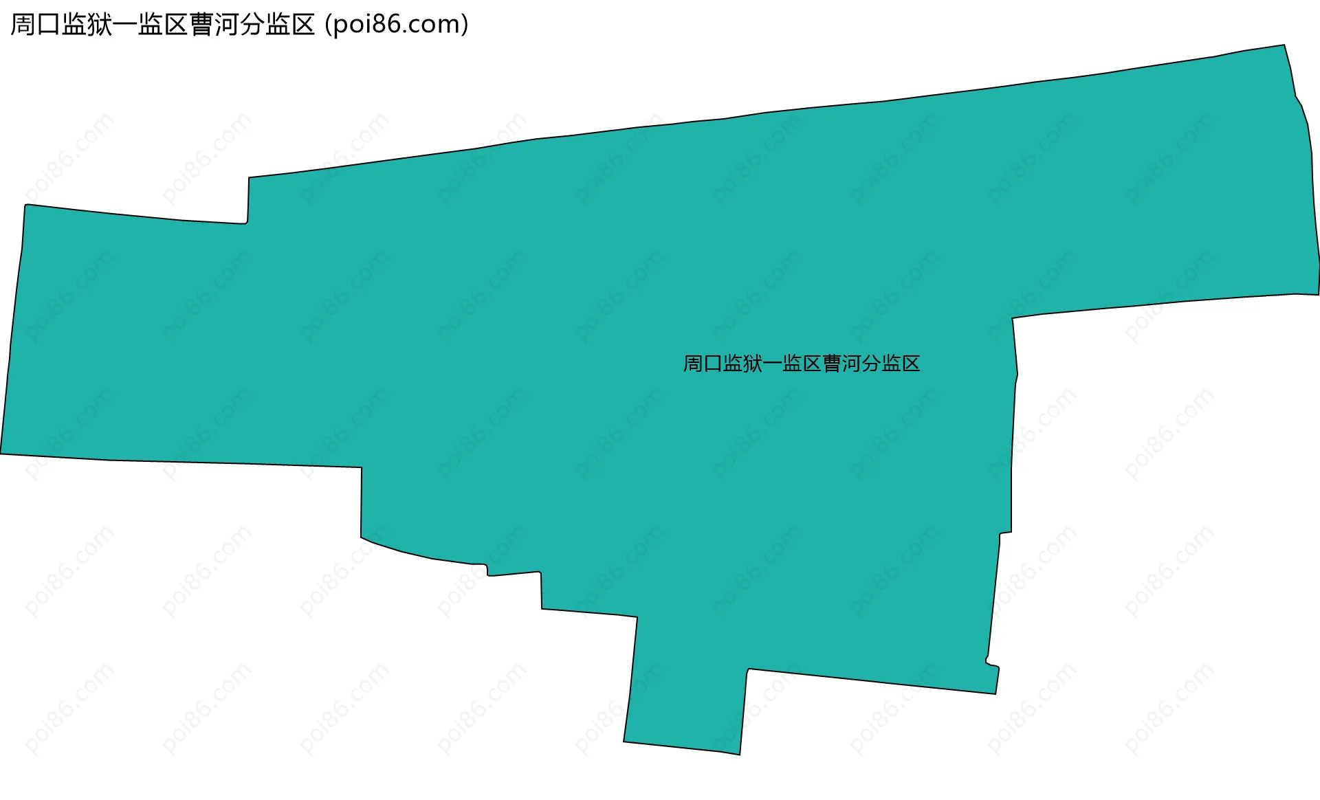 周口监狱一监区曹河分监区边界地图