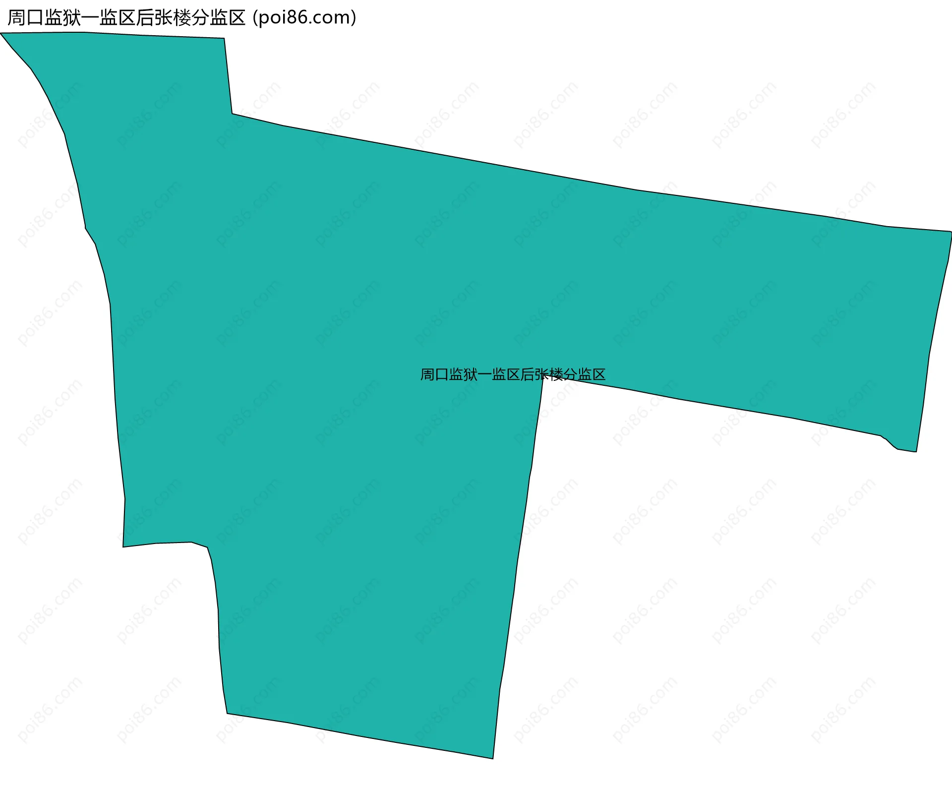 周口监狱一监区后张楼分监区边界地图