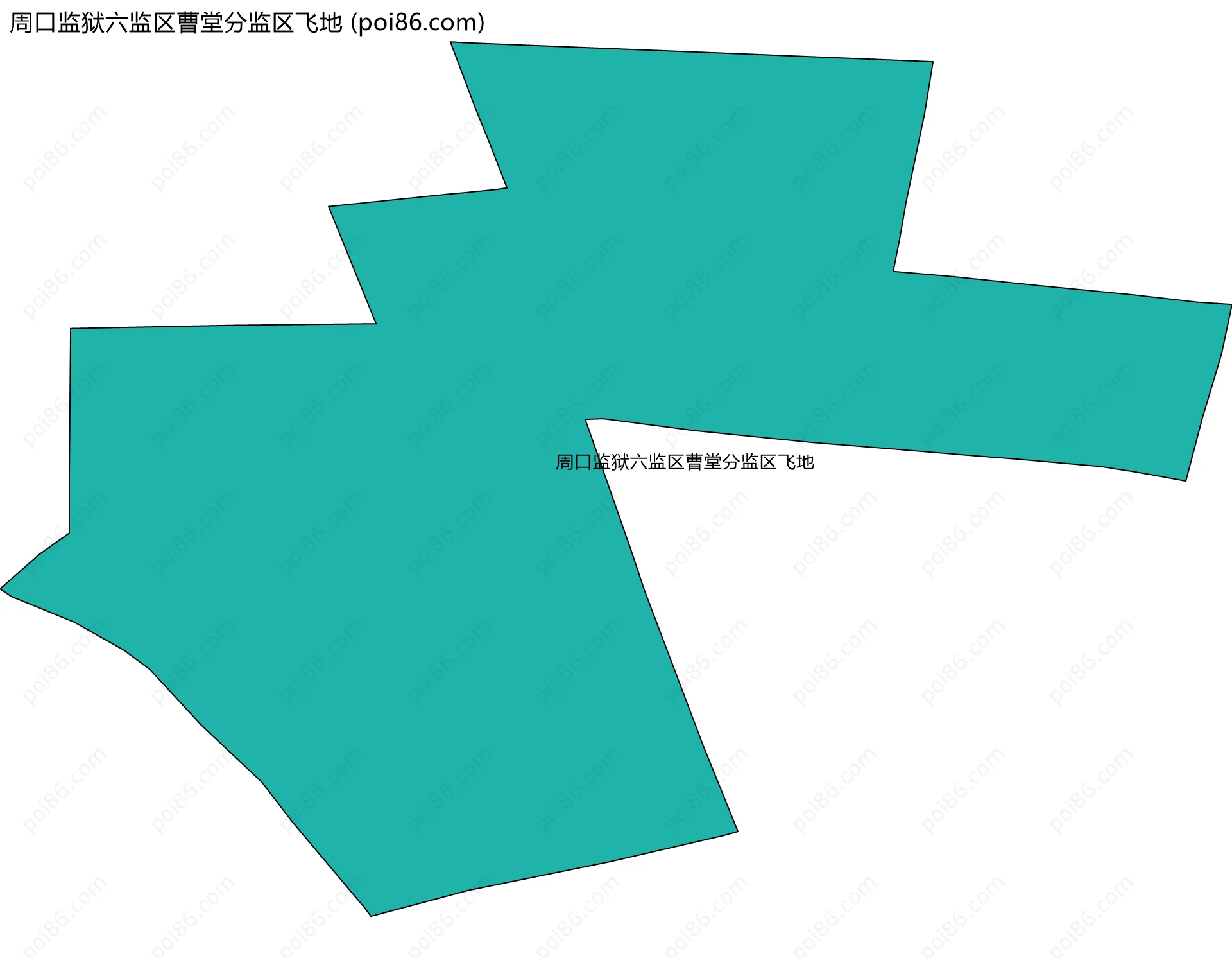 周口监狱六监区曹堂分监区飞地边界地图