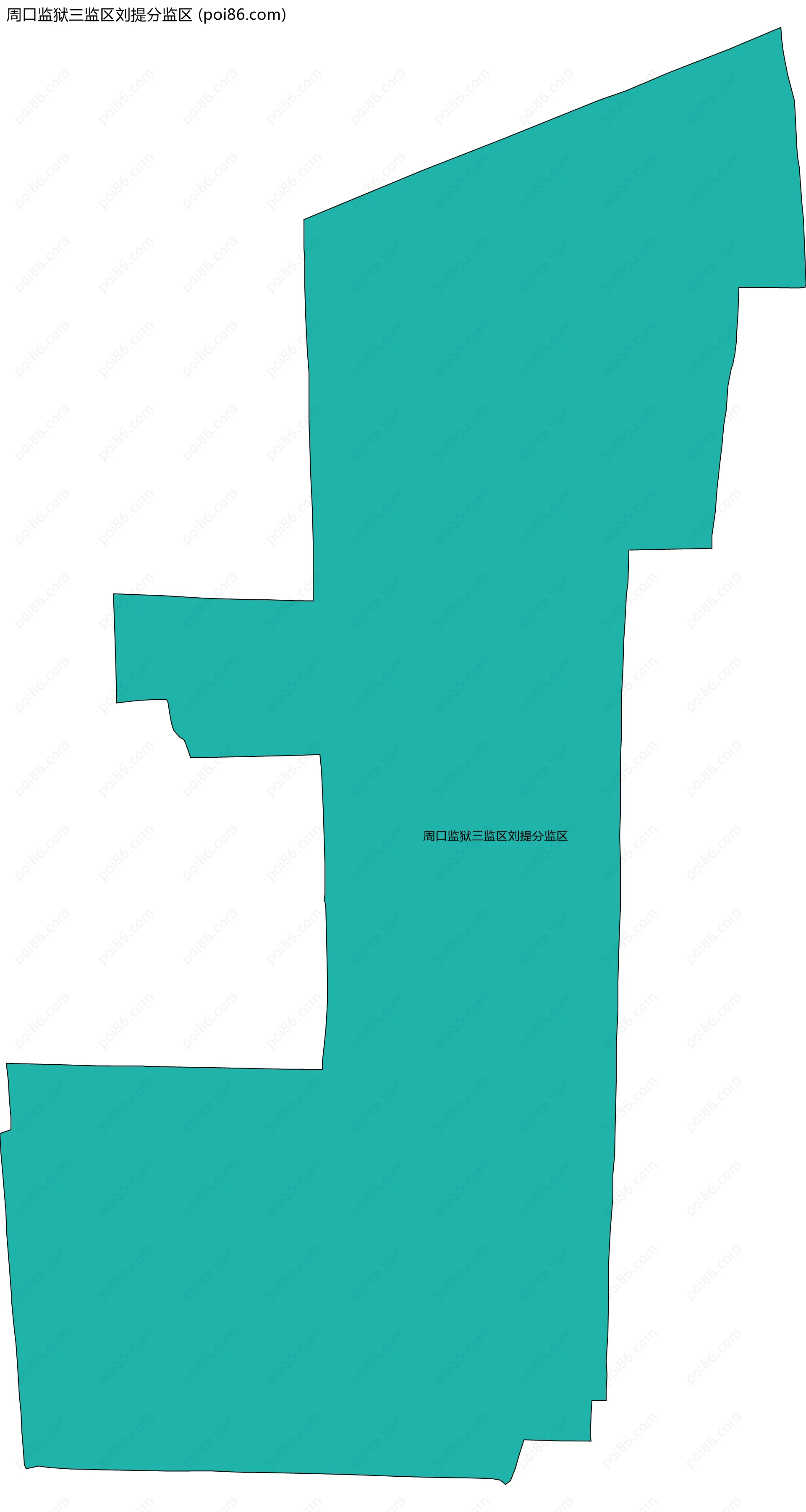 周口监狱三监区刘提分监区边界地图