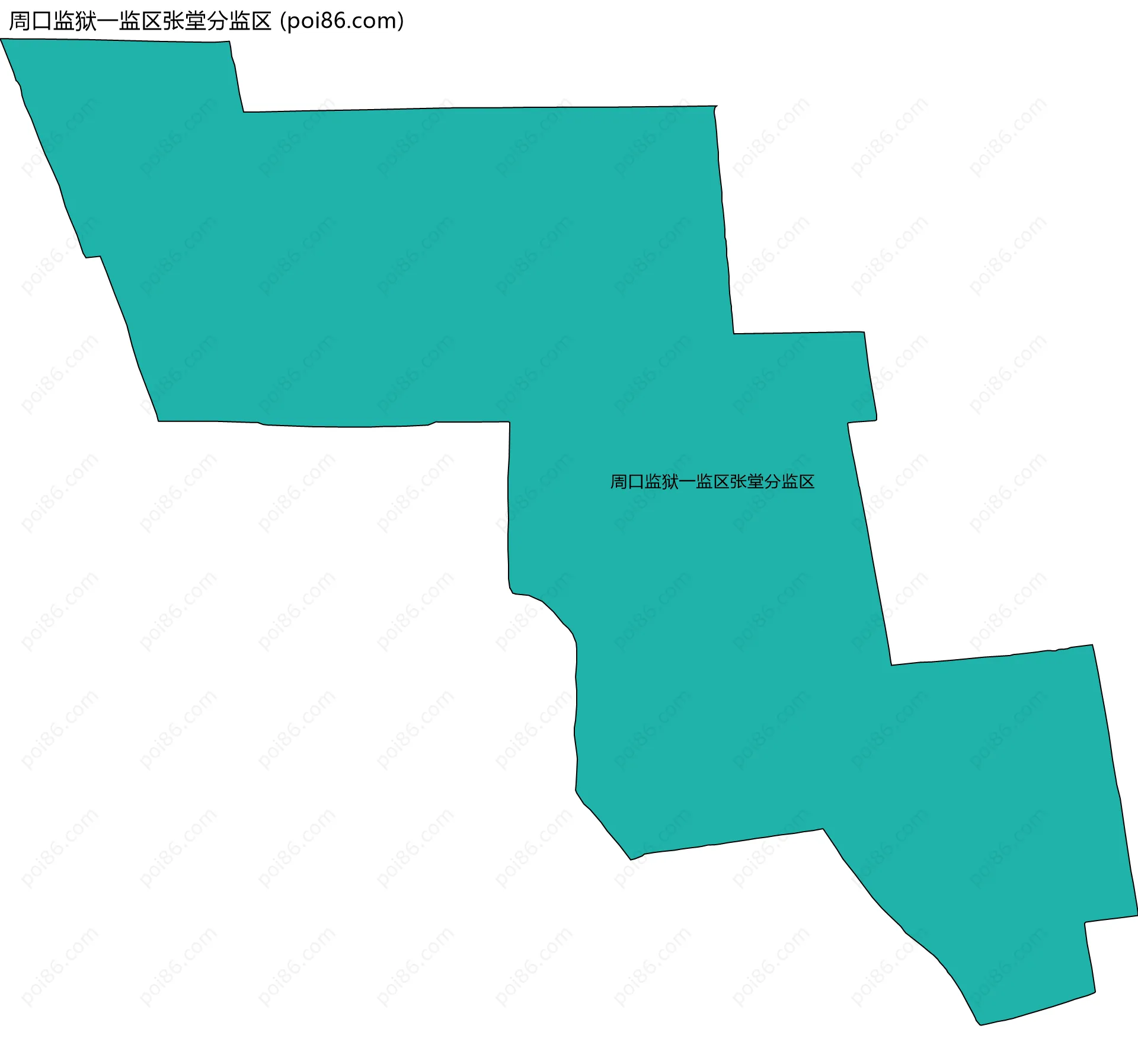 周口监狱一监区张堂分监区边界地图