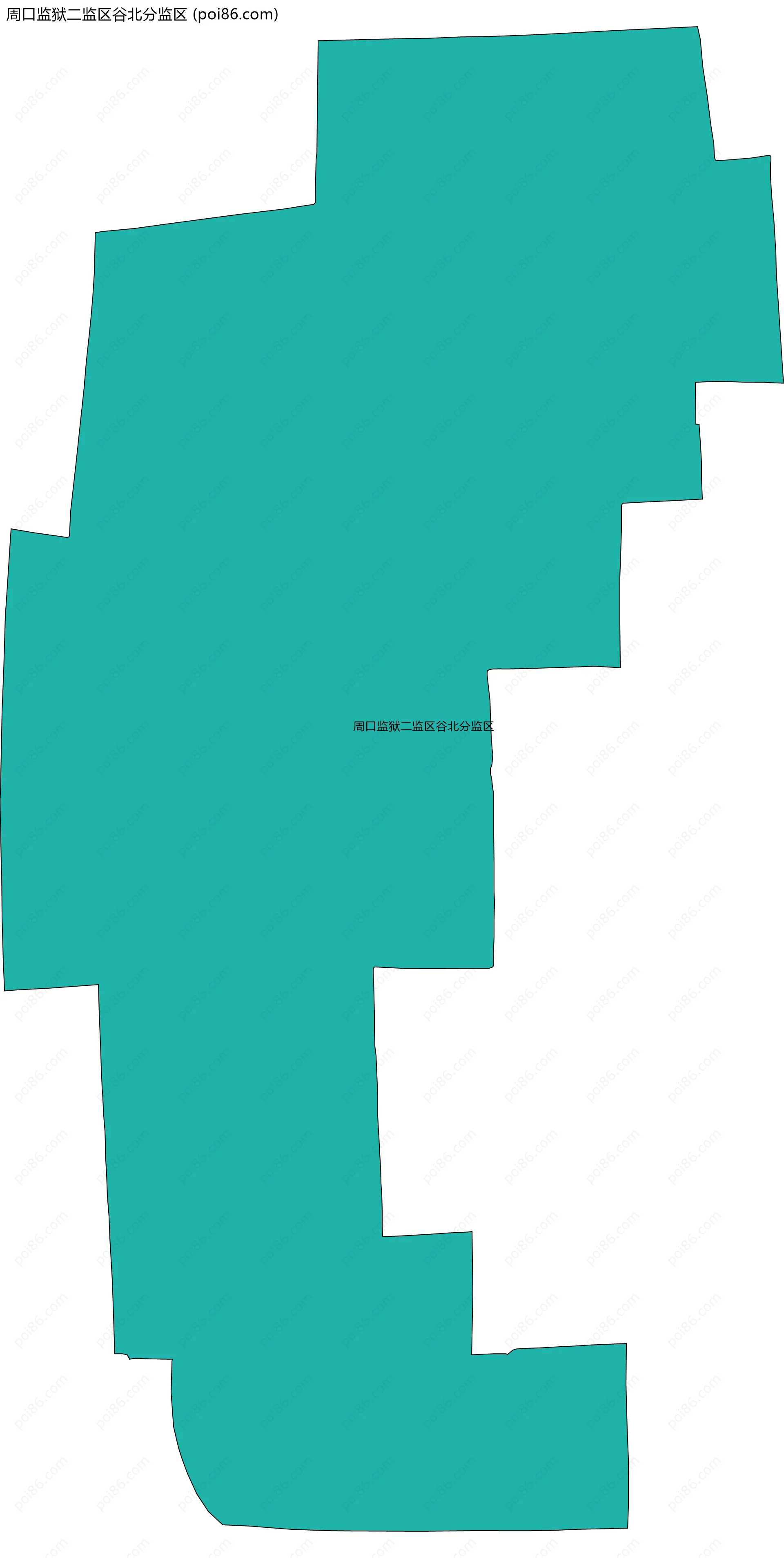 周口监狱二监区谷北分监区边界地图