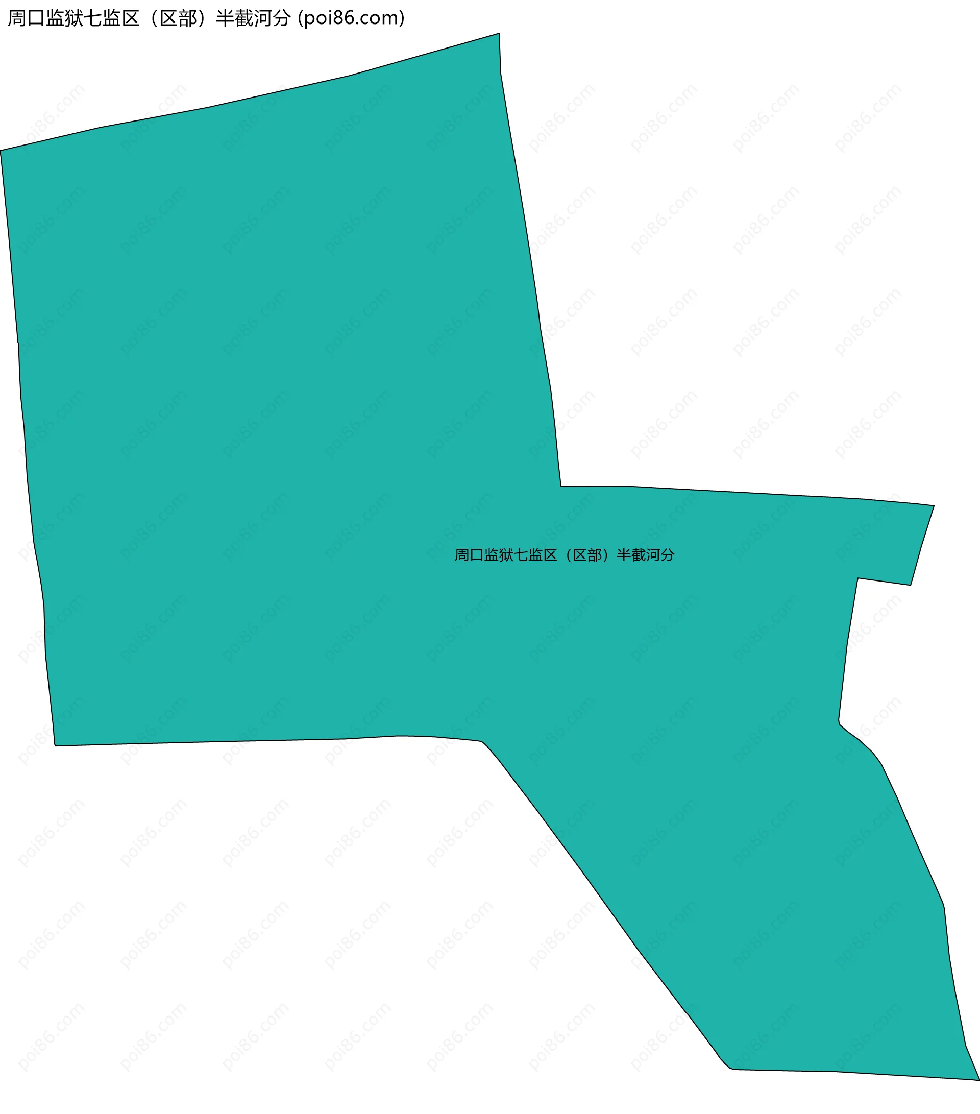周口监狱七监区（区部）半截河分边界地图