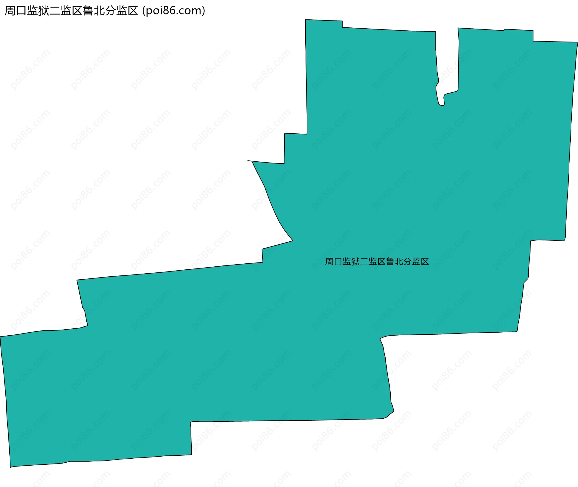 周口监狱二监区鲁北分监区边界地图