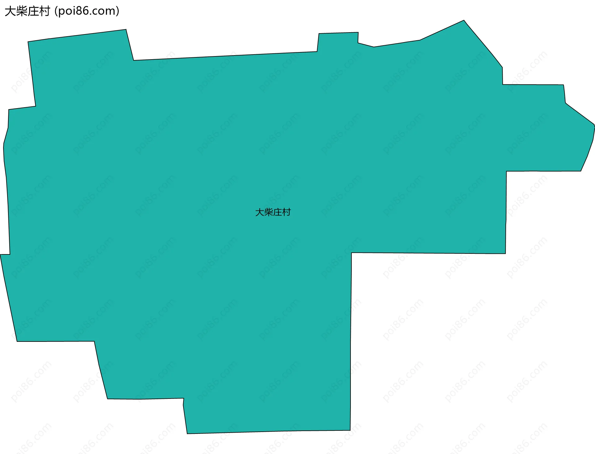 大柴庄村边界地图