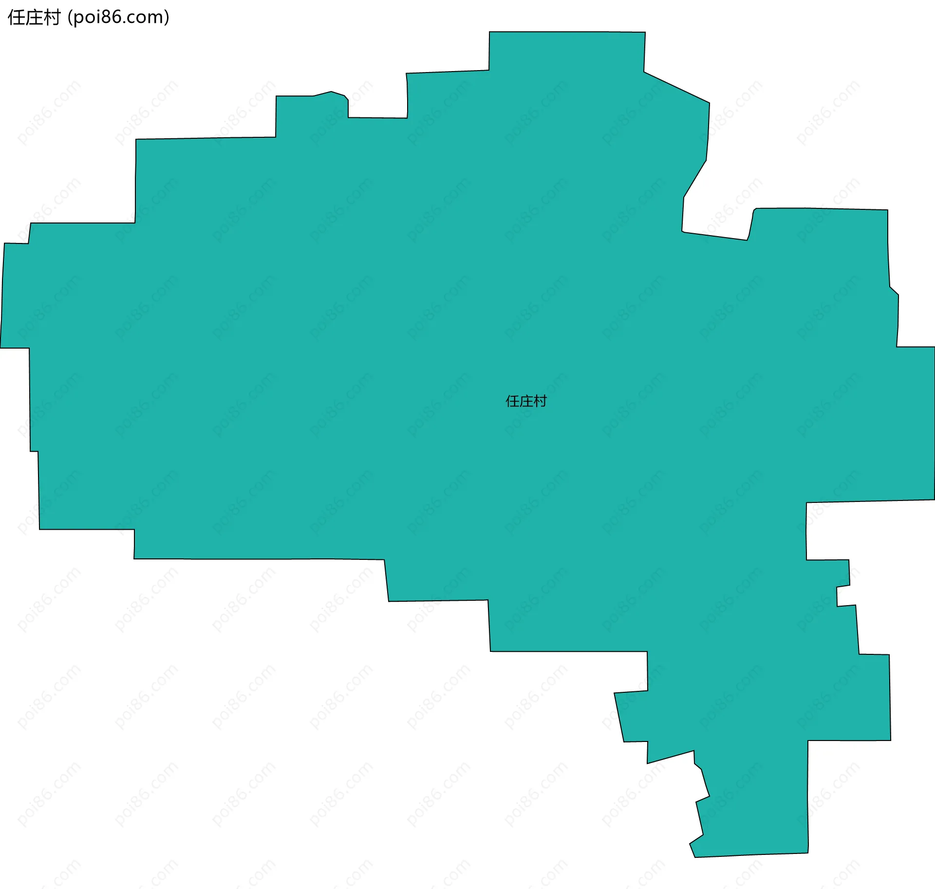 任庄村边界地图