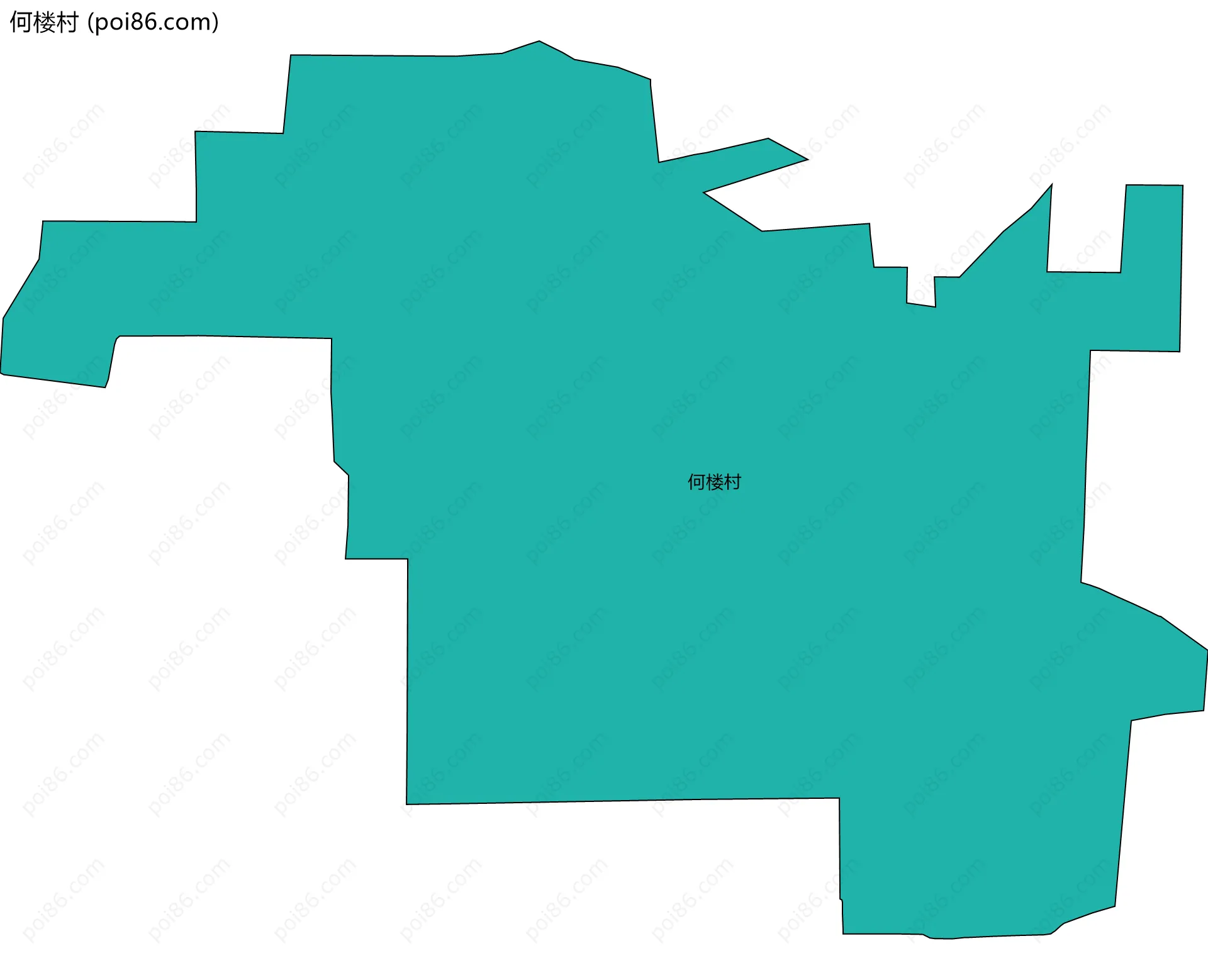 何楼村边界地图