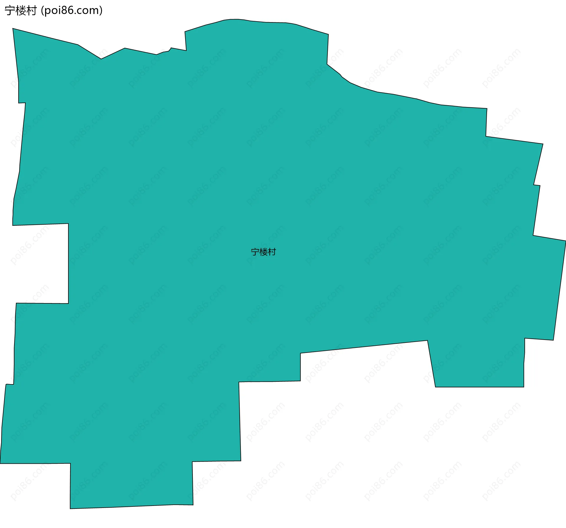 宁楼村边界地图