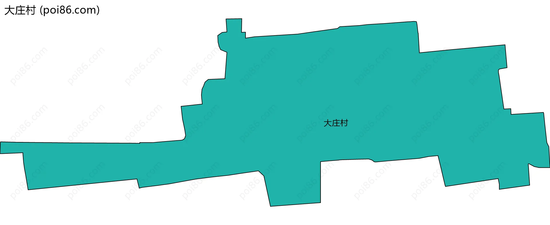 大庄村边界地图