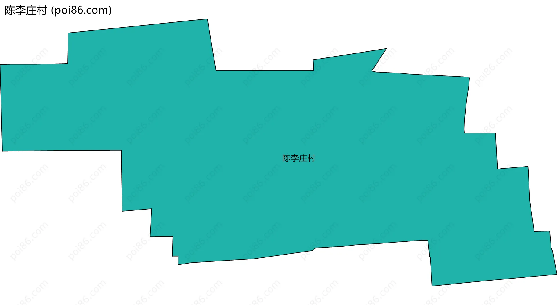 陈李庄村边界地图