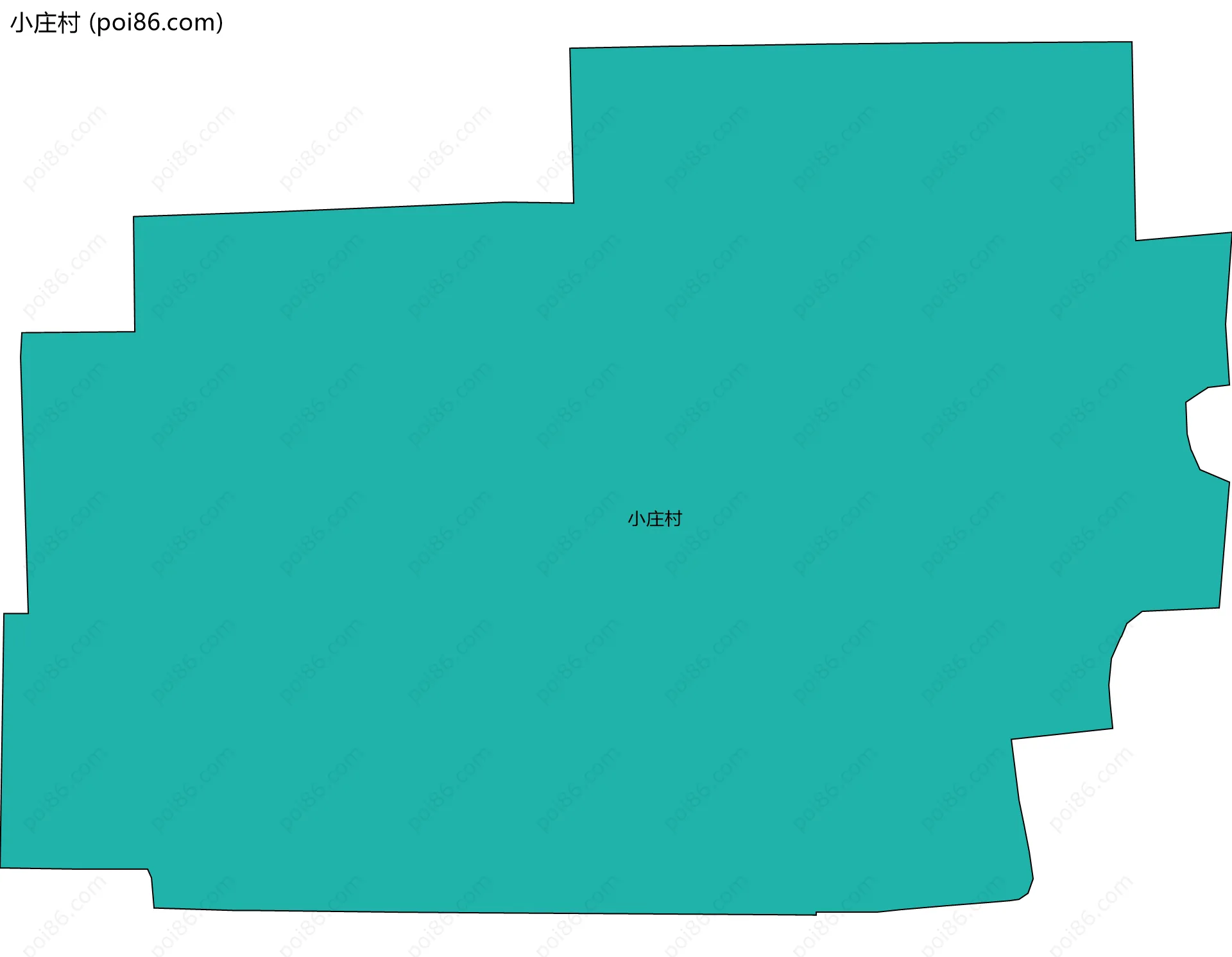 小庄村边界地图