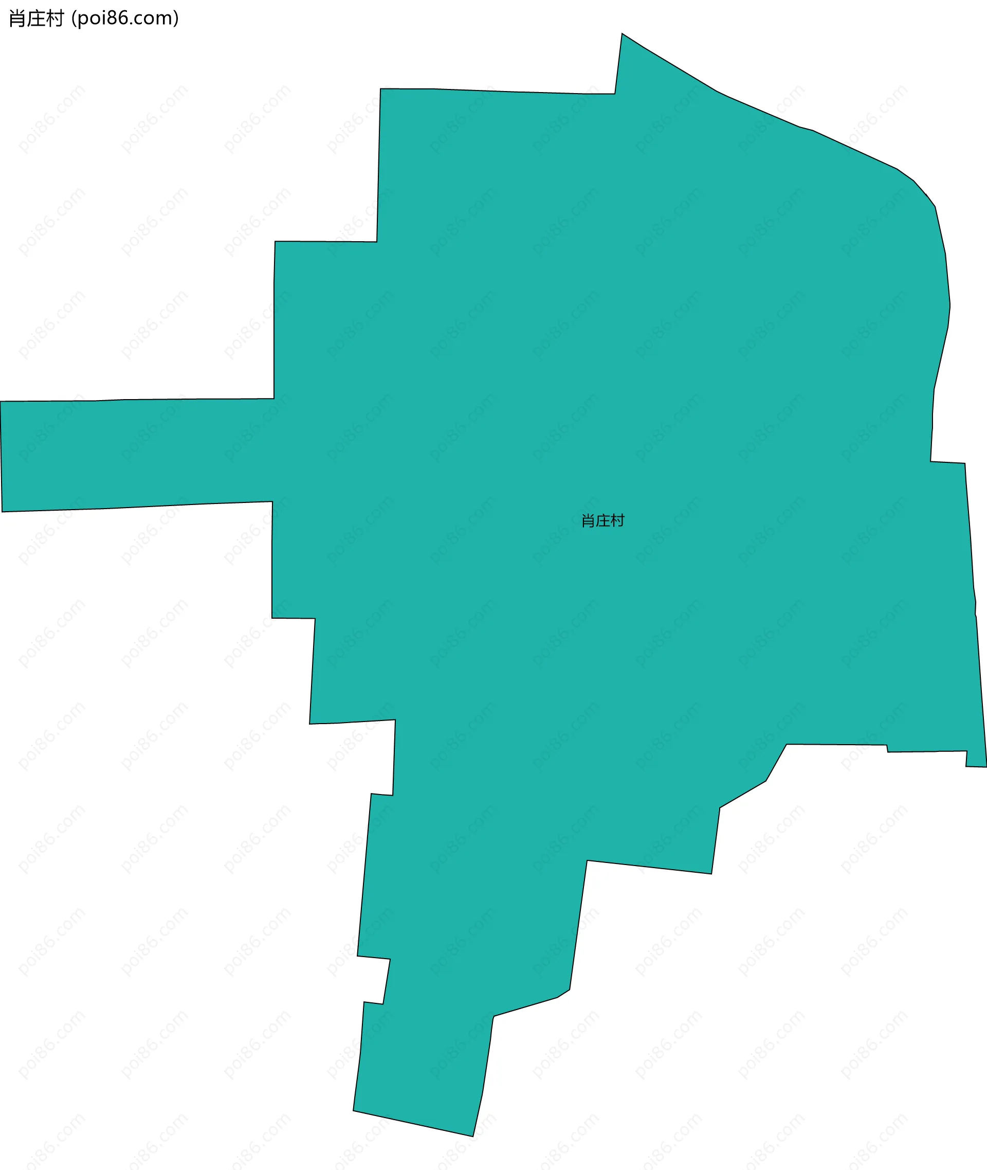 肖庄村边界地图