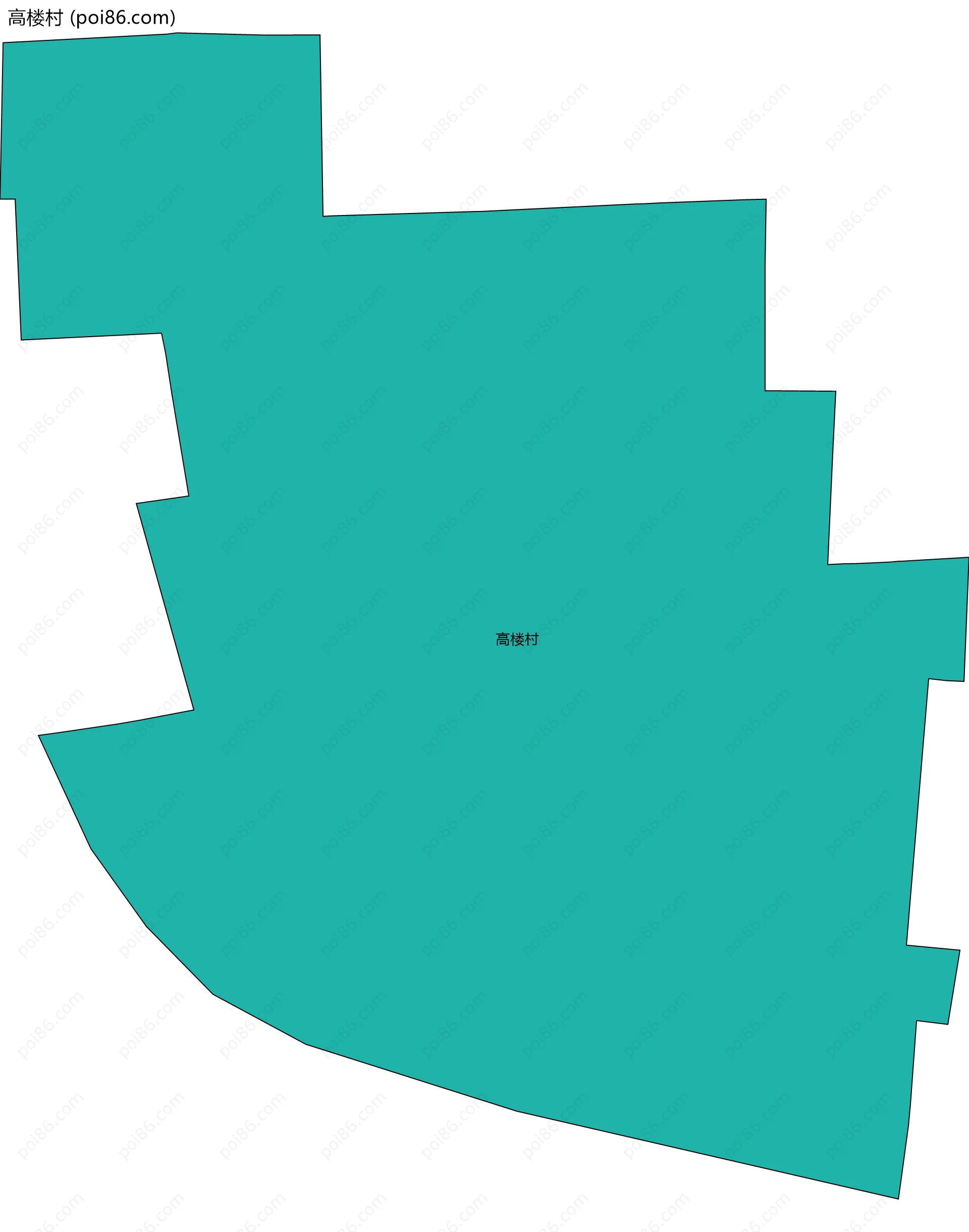 高楼村边界地图