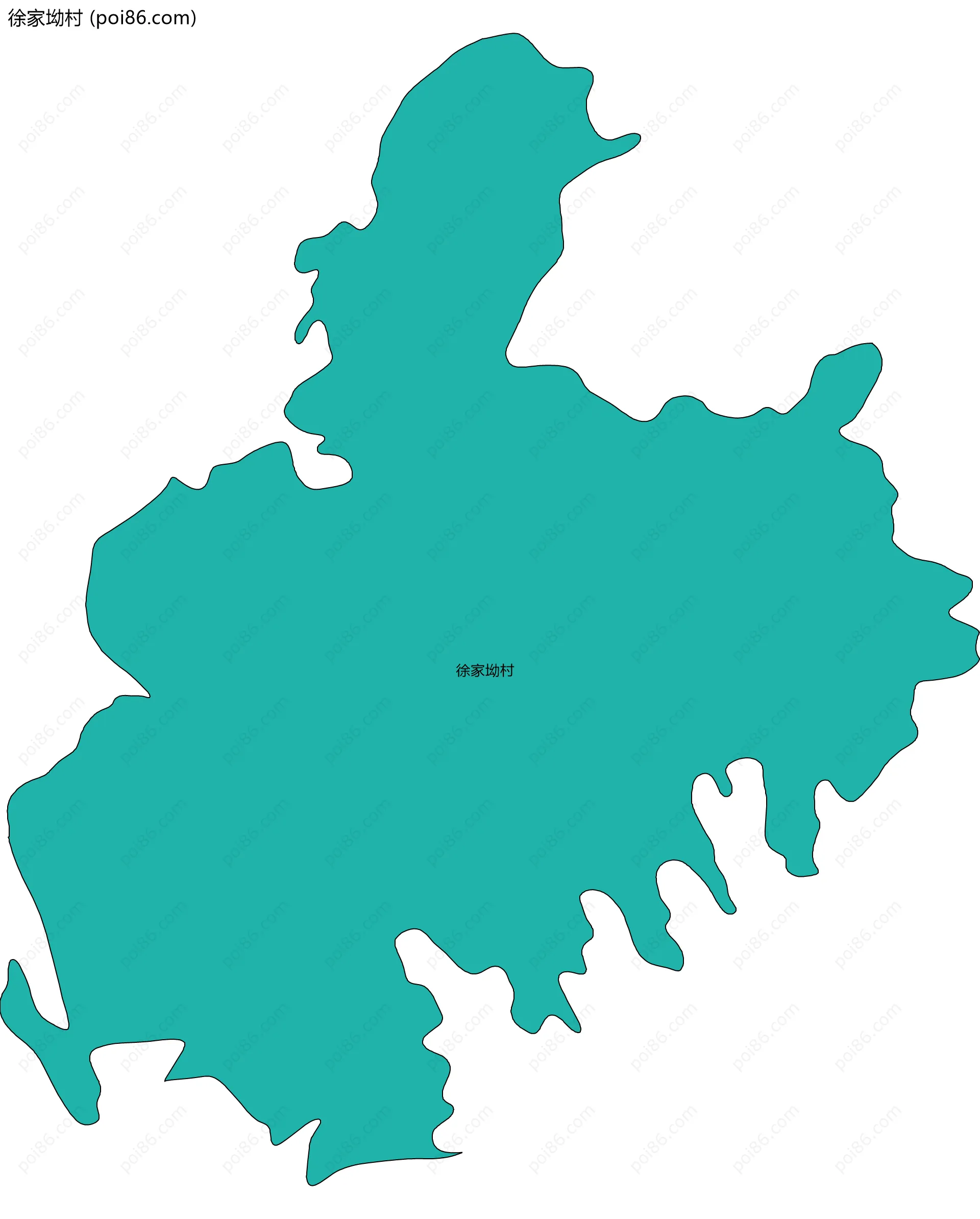 徐家坳村边界地图