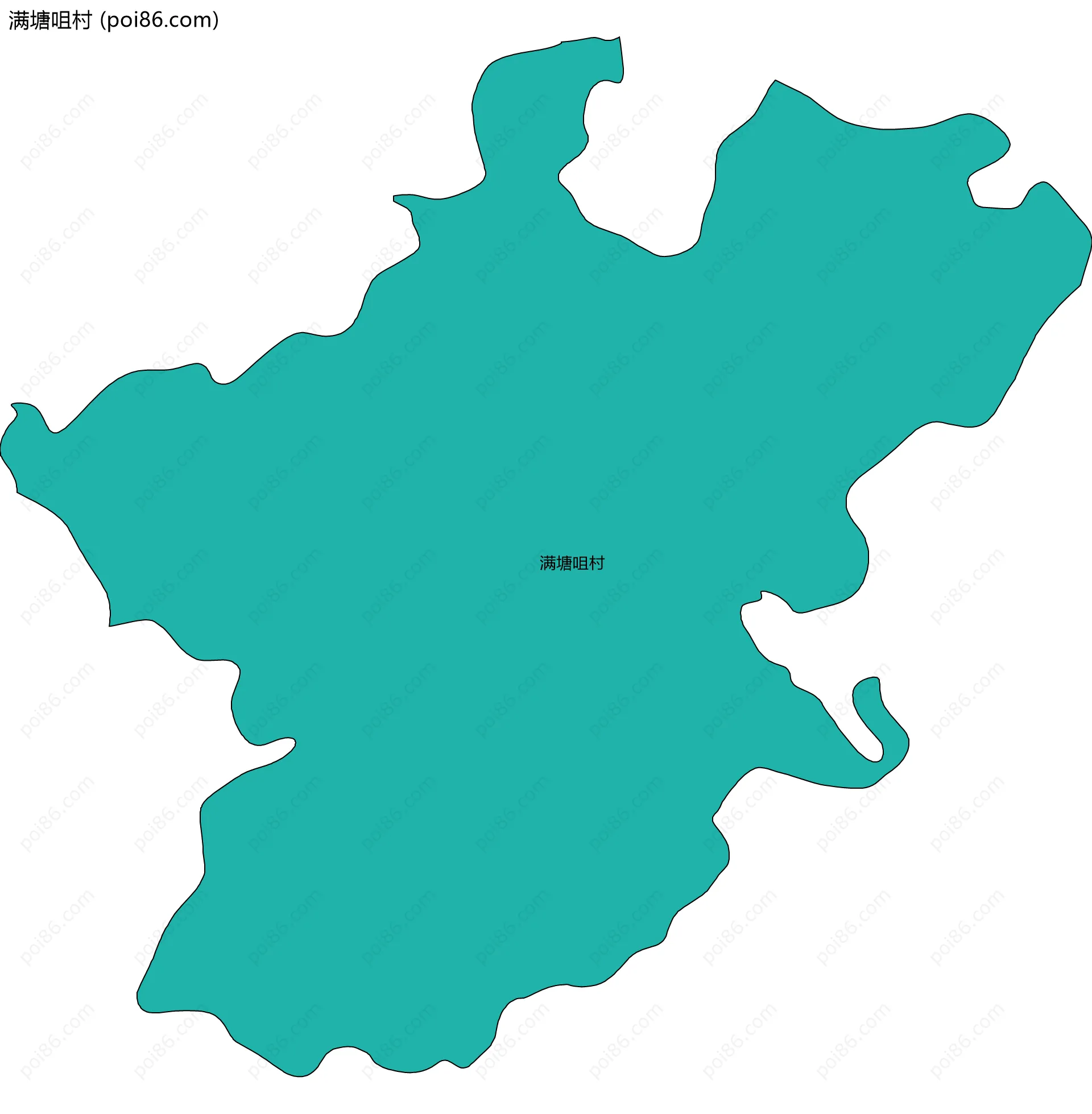 满塘咀村边界地图