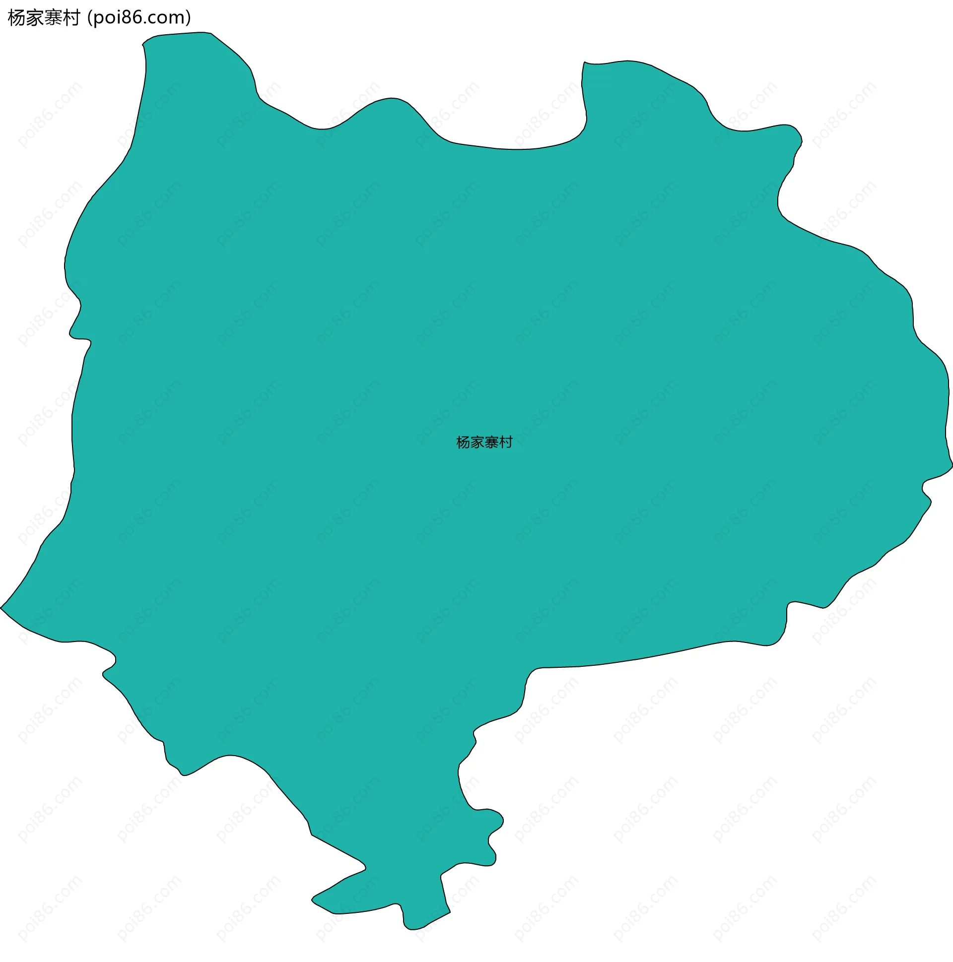 杨家寨村边界地图