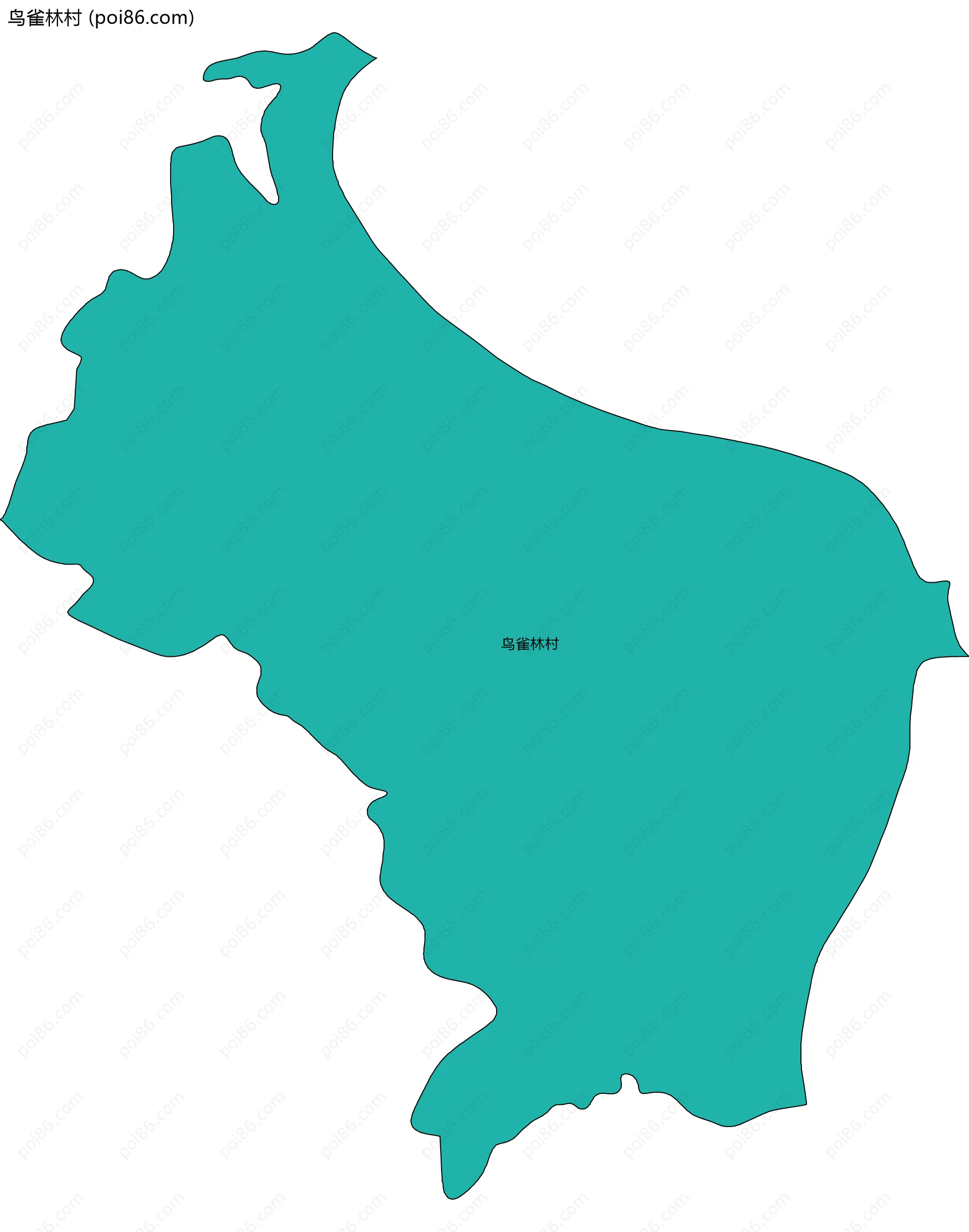 鸟雀林村边界地图