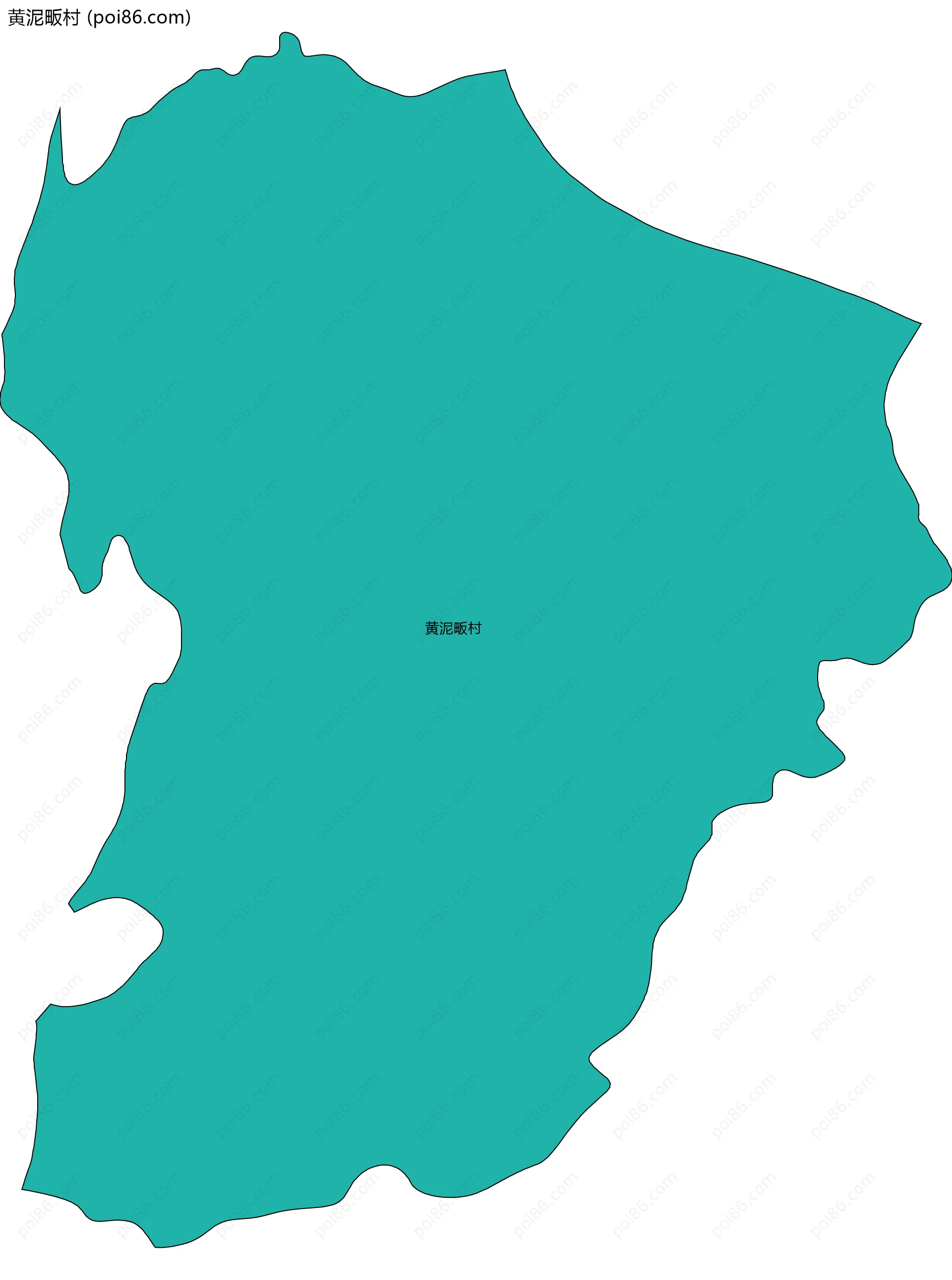 黄泥畈村边界地图