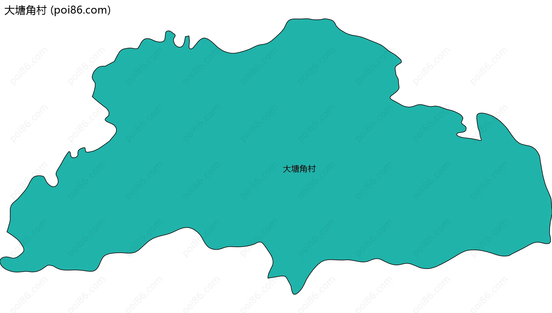 大塘角村边界地图