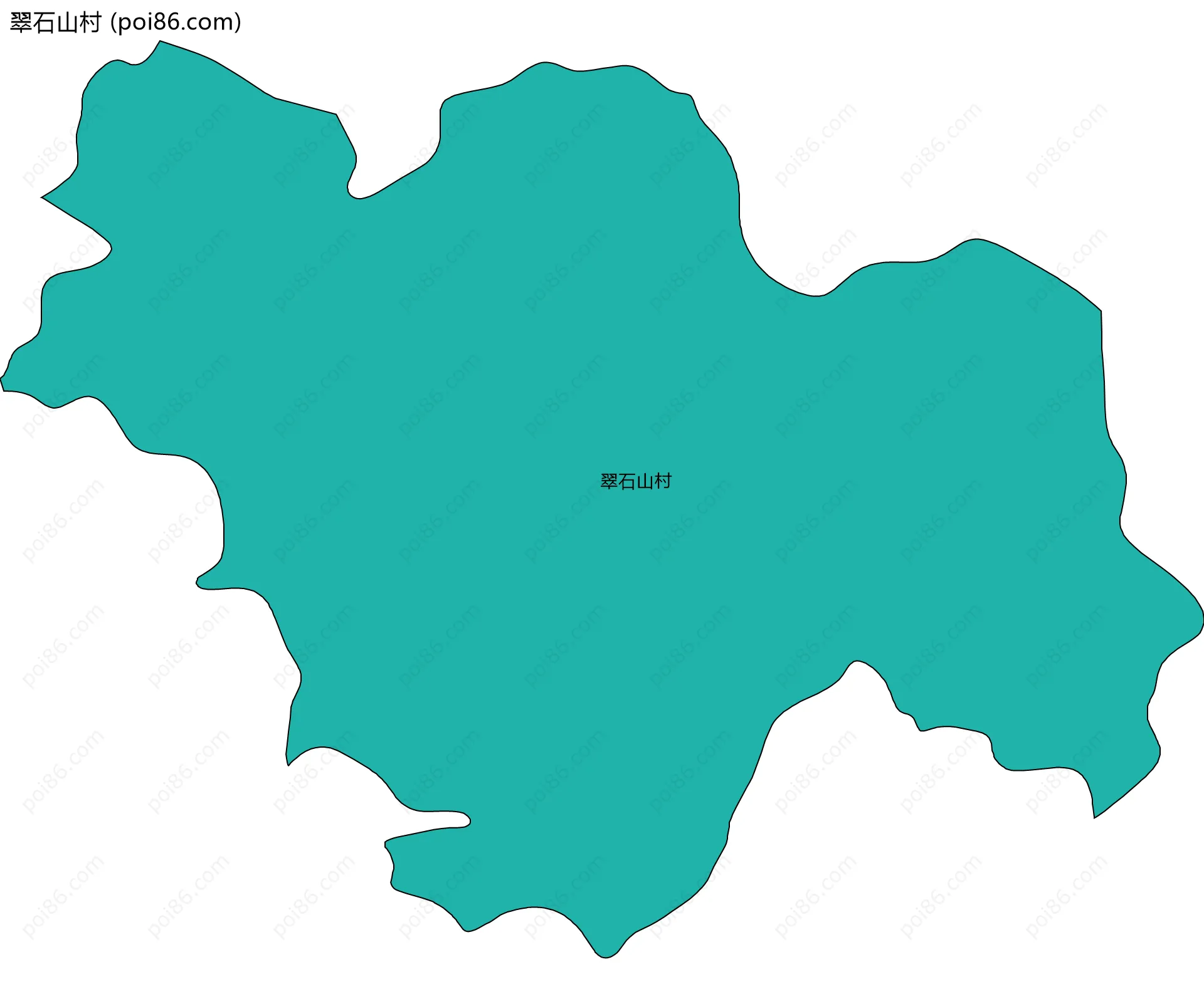 翠石山村边界地图