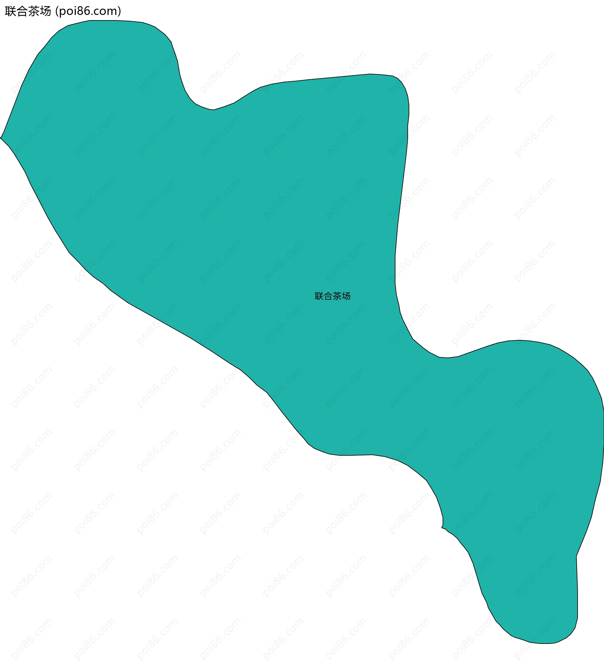 联合茶场边界地图