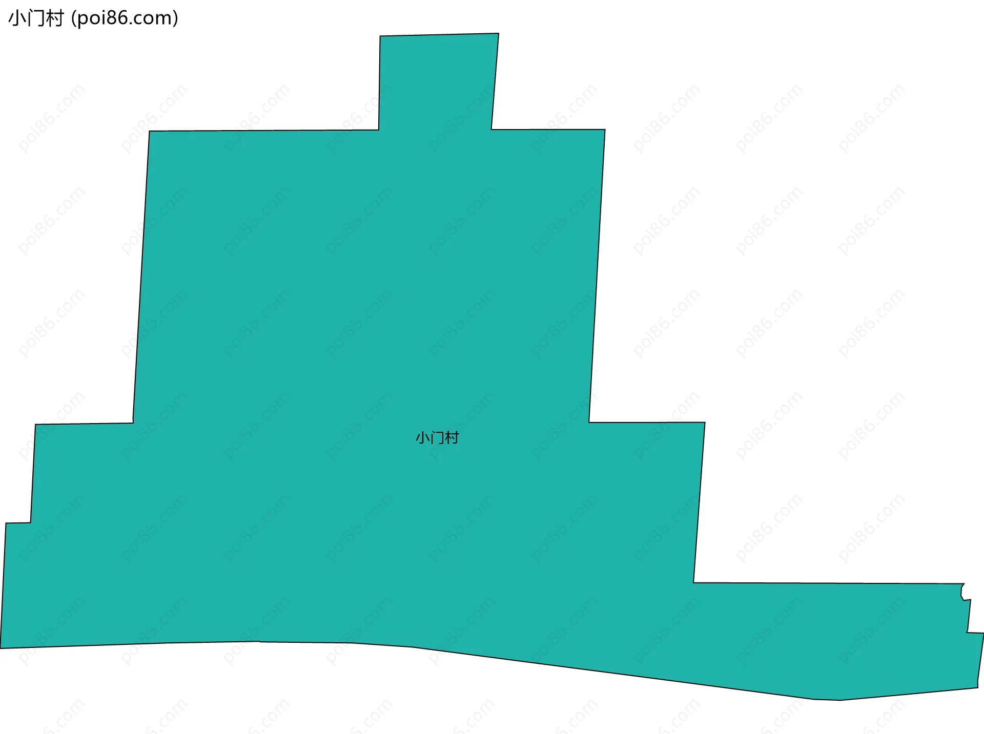 小门村边界地图