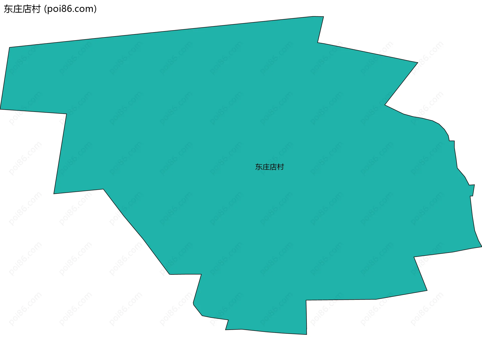 东庄店村边界地图