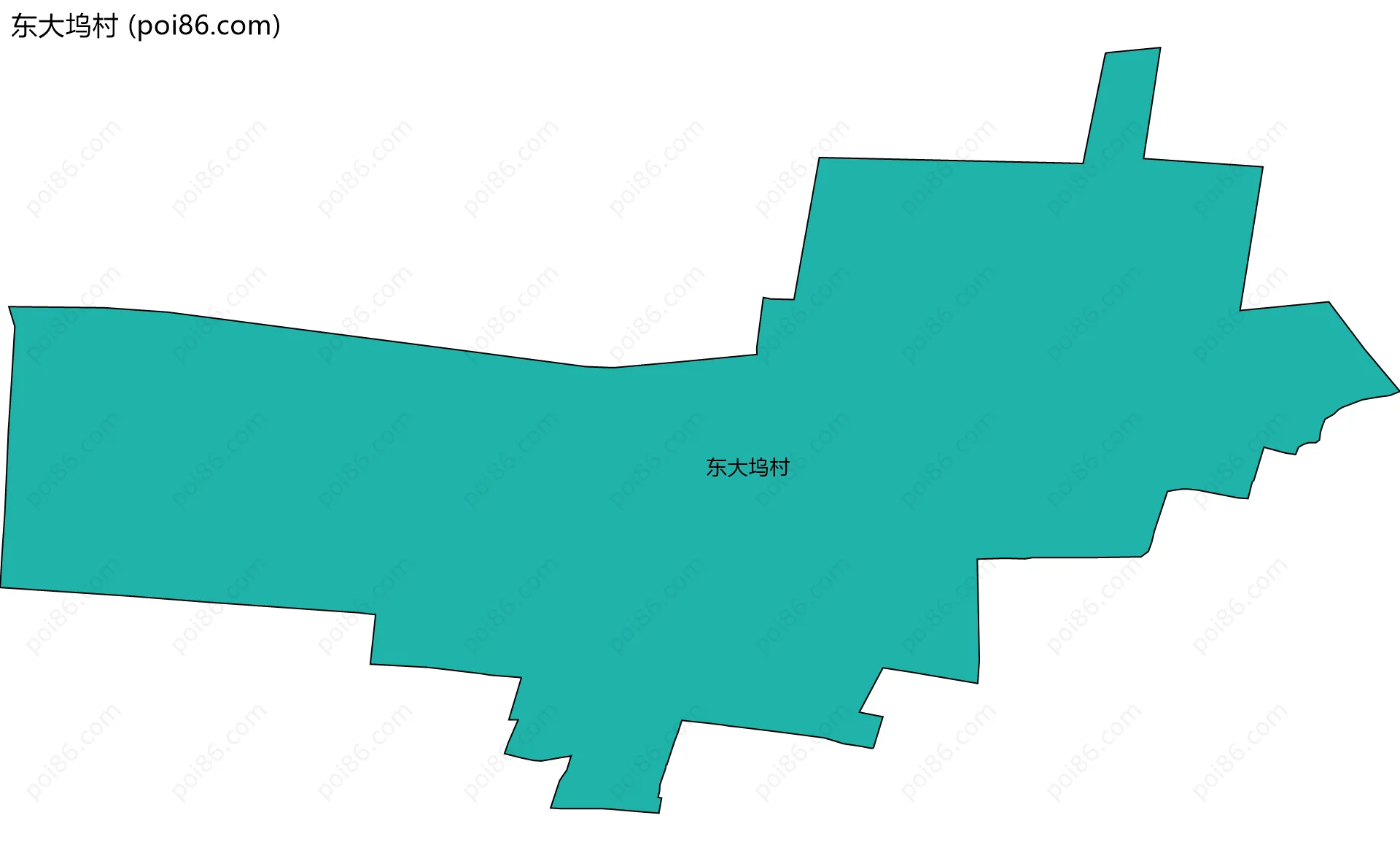 东大坞村边界地图