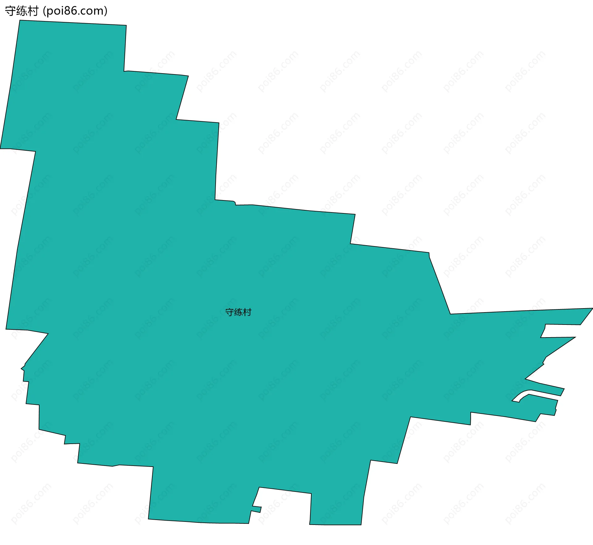 守练村边界地图