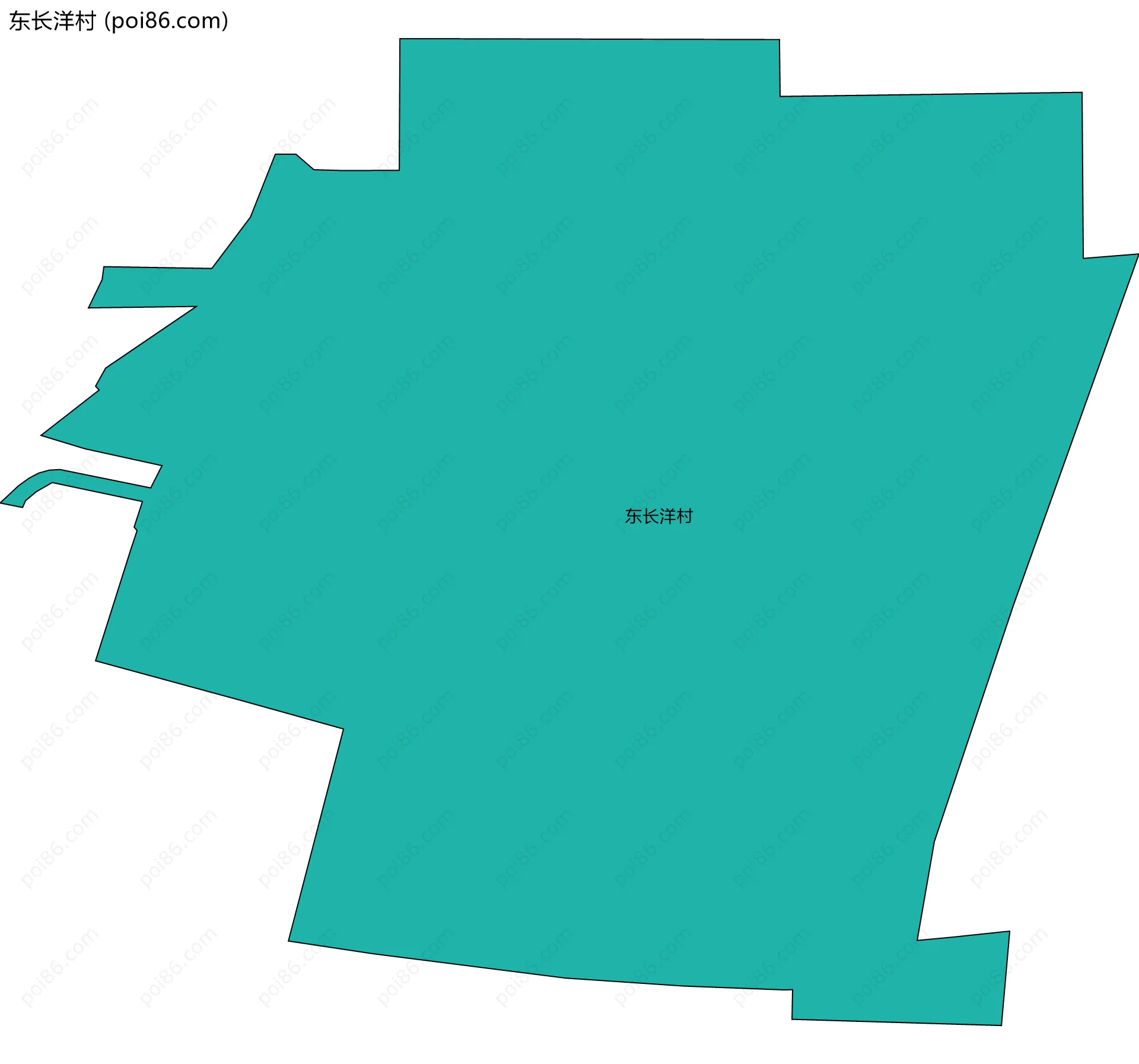东长洋村边界地图