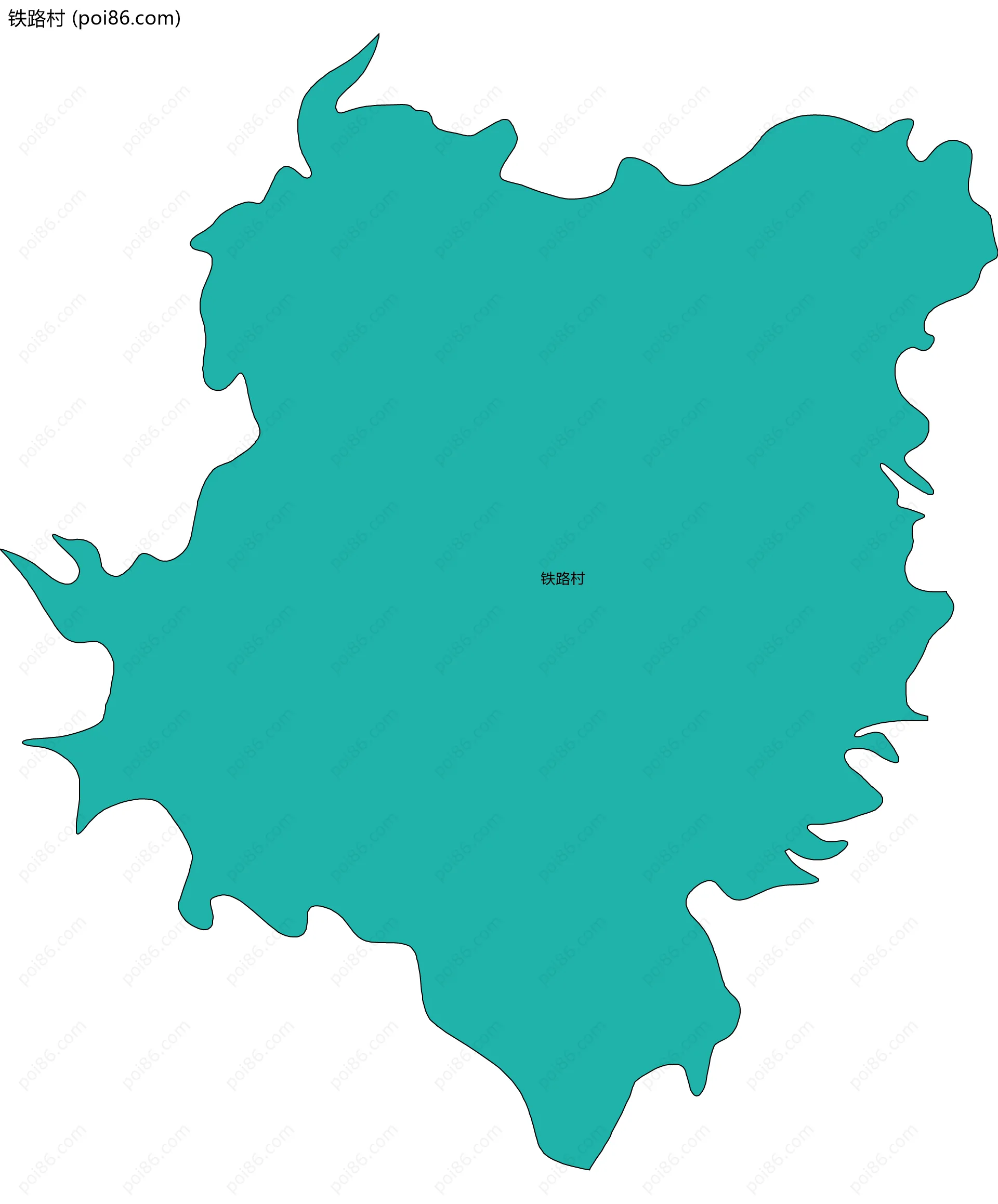 铁路村边界地图