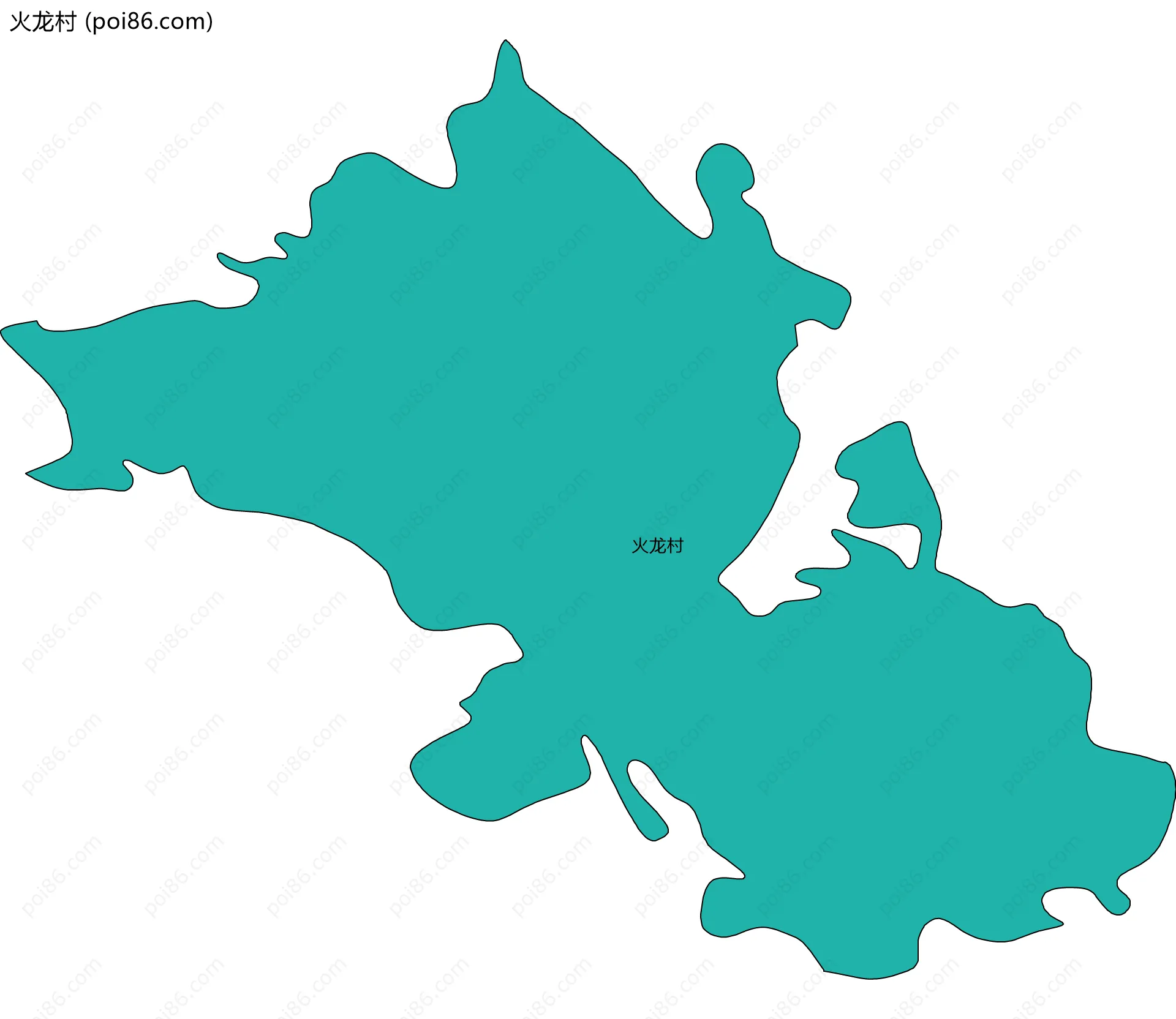火龙村边界地图