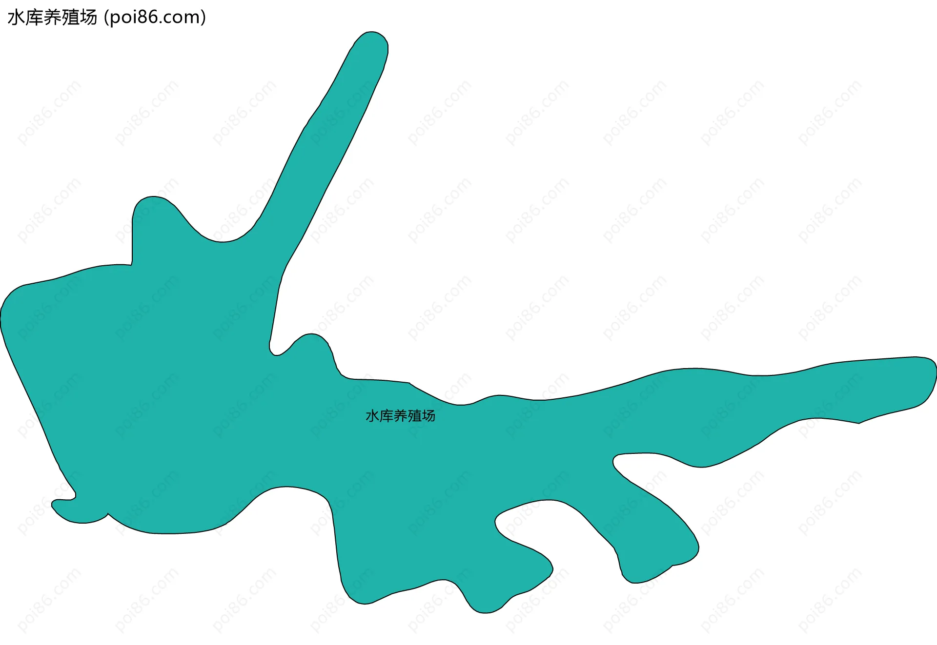 水库养殖场边界地图