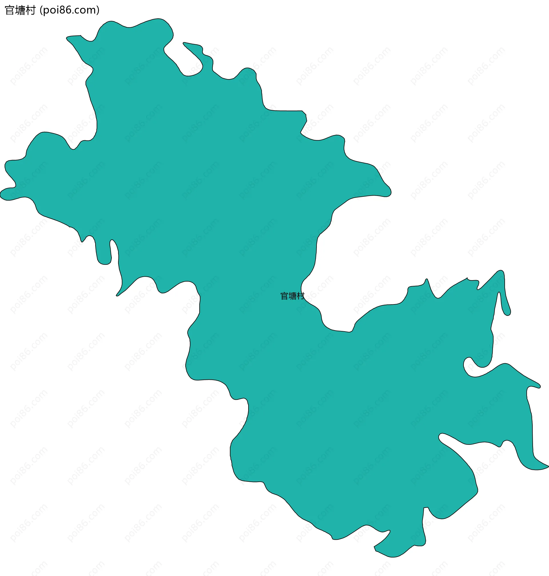 官塘村边界地图