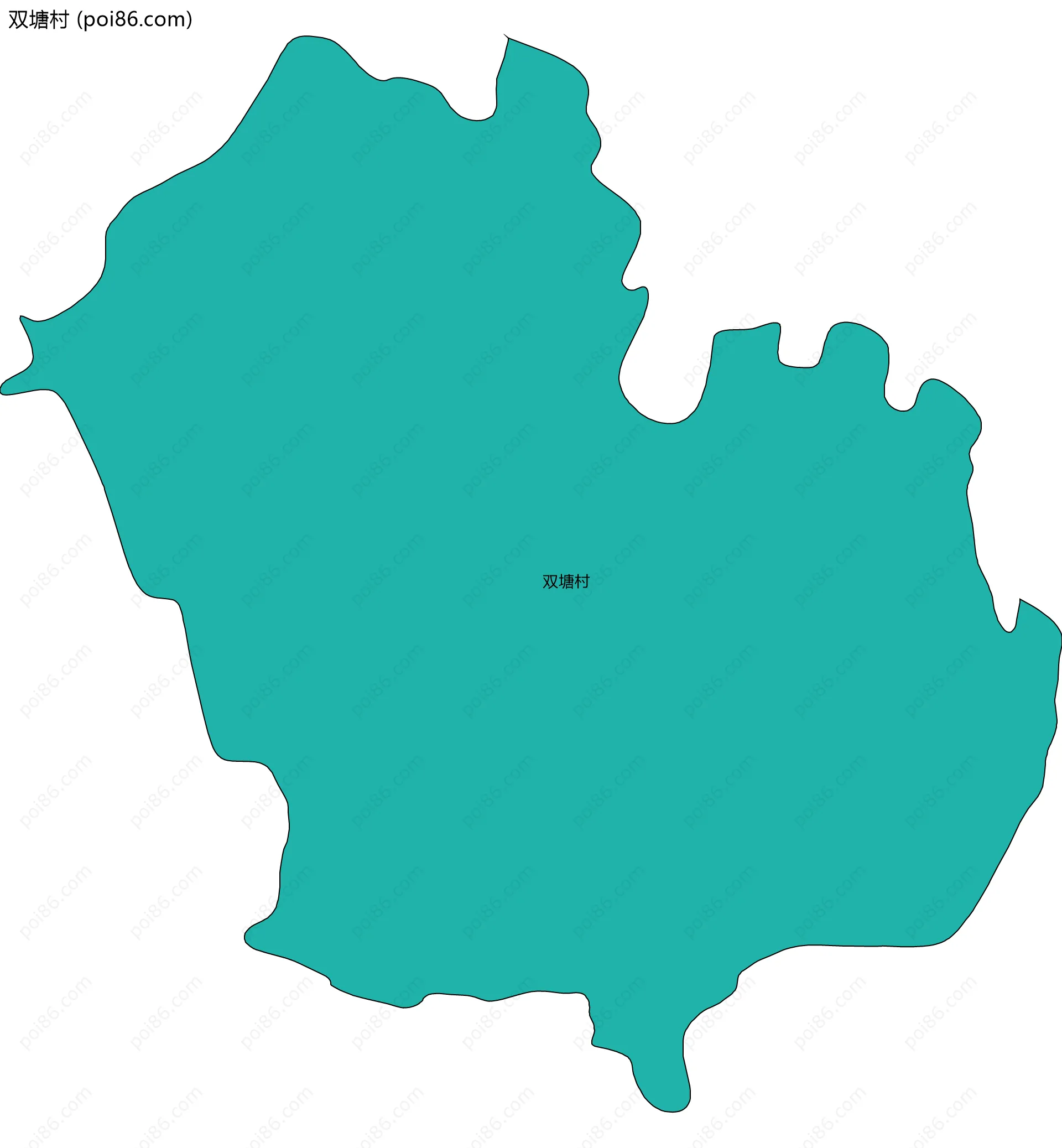 双塘村边界地图