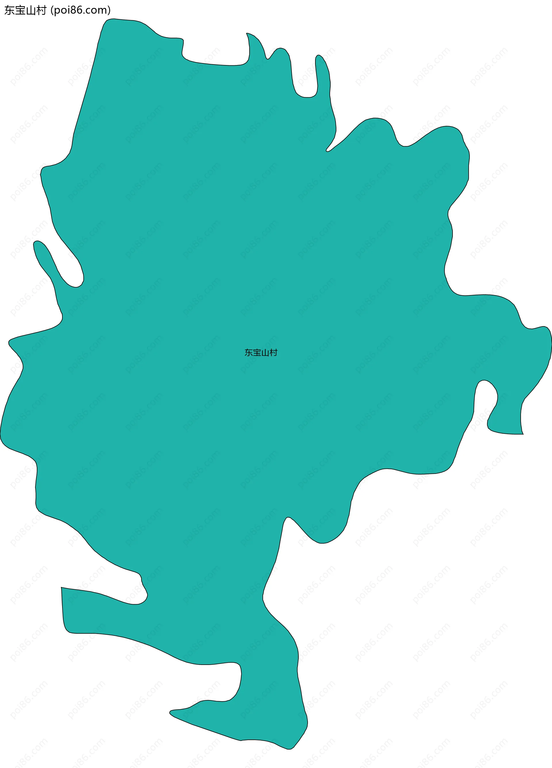 东宝山村边界地图