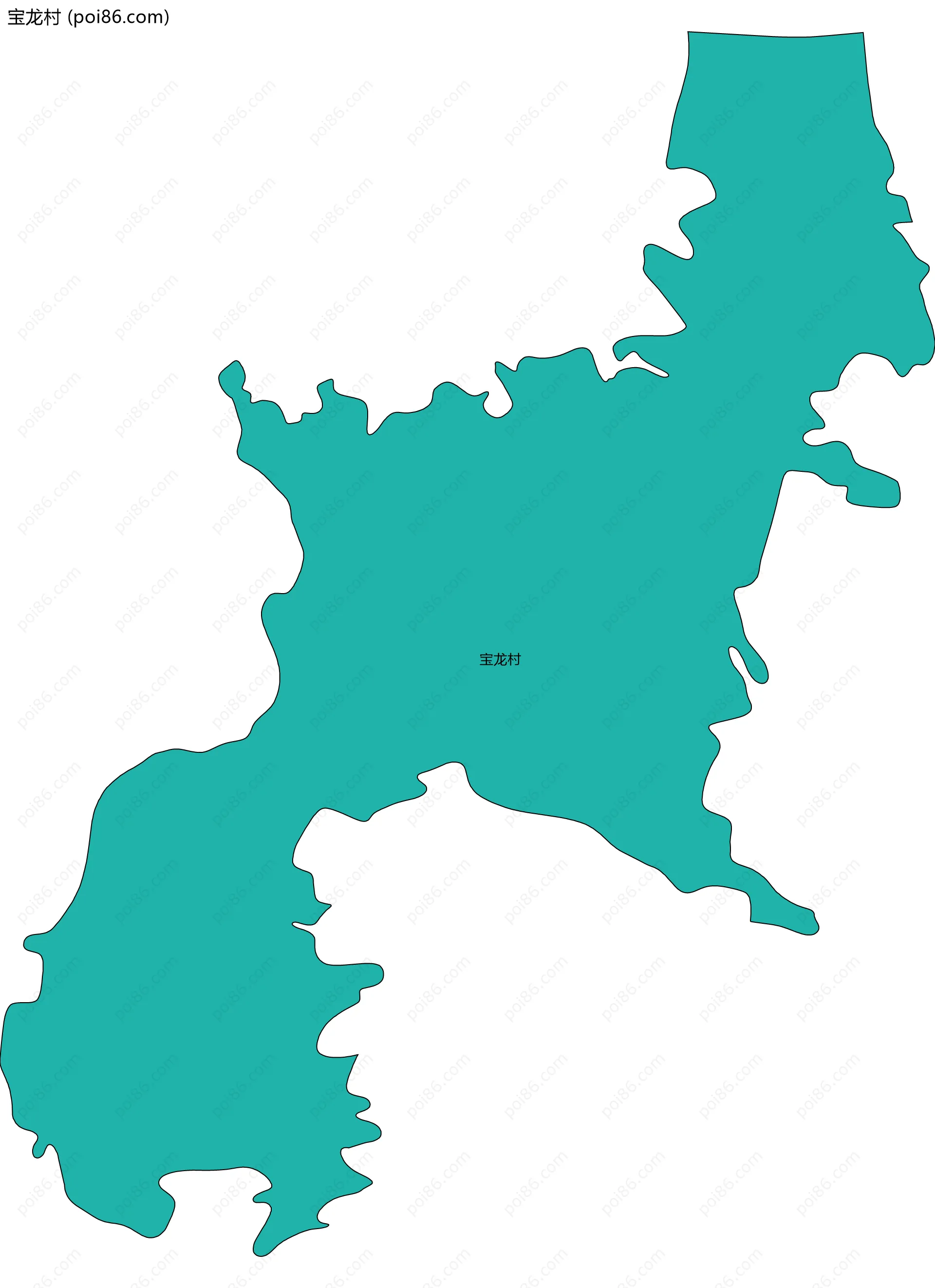 宝龙村边界地图