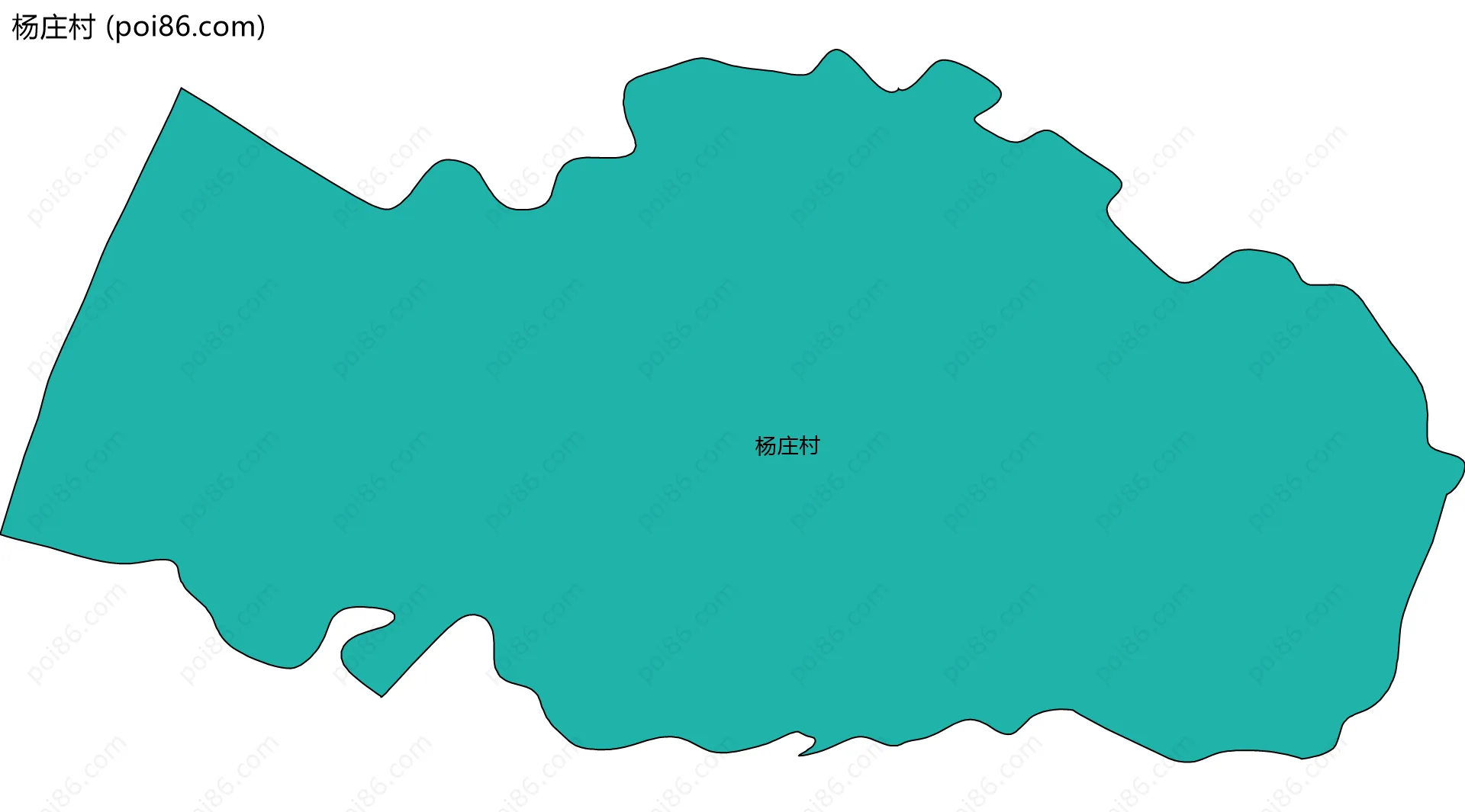 杨庄村边界地图