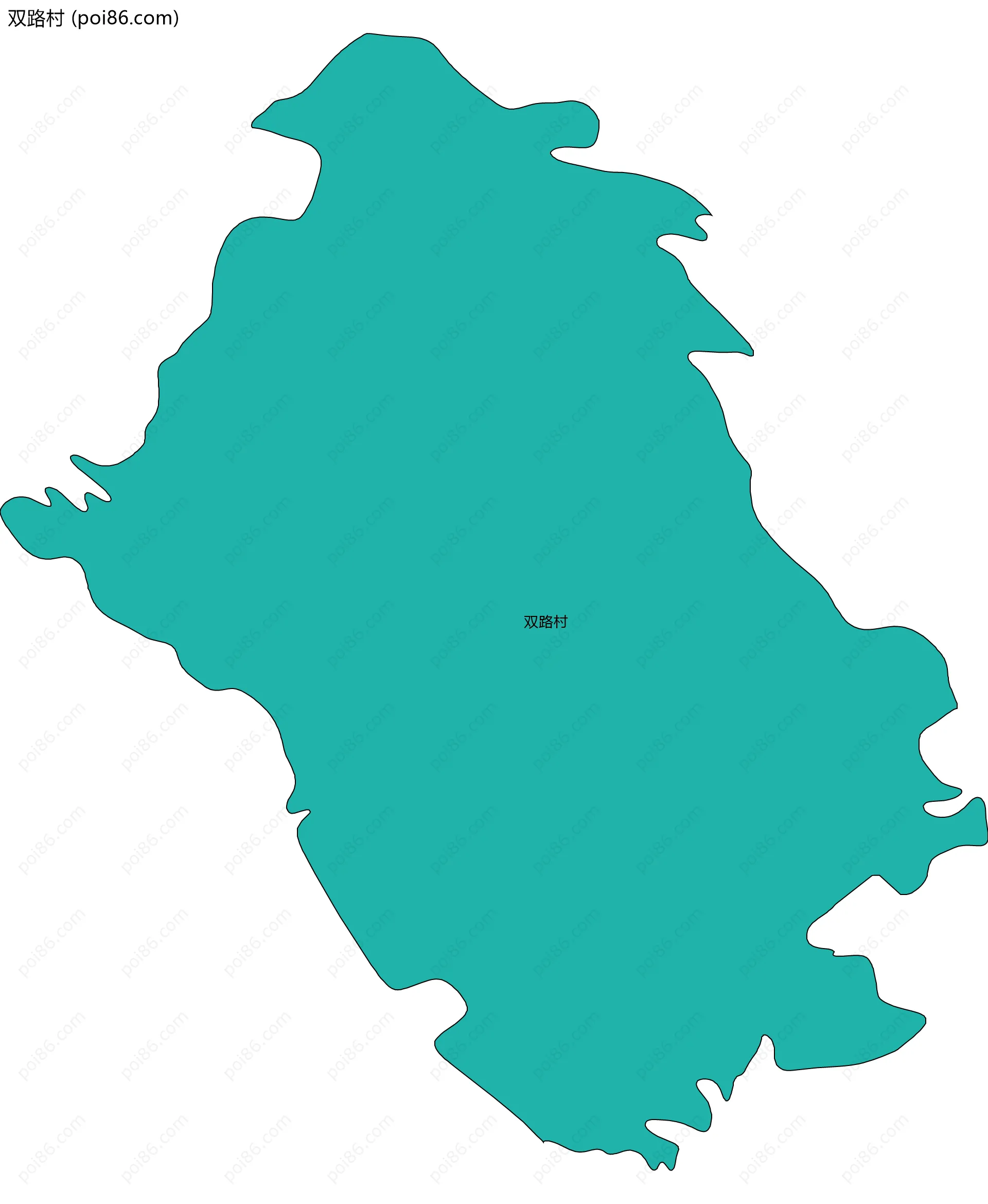 双路村边界地图