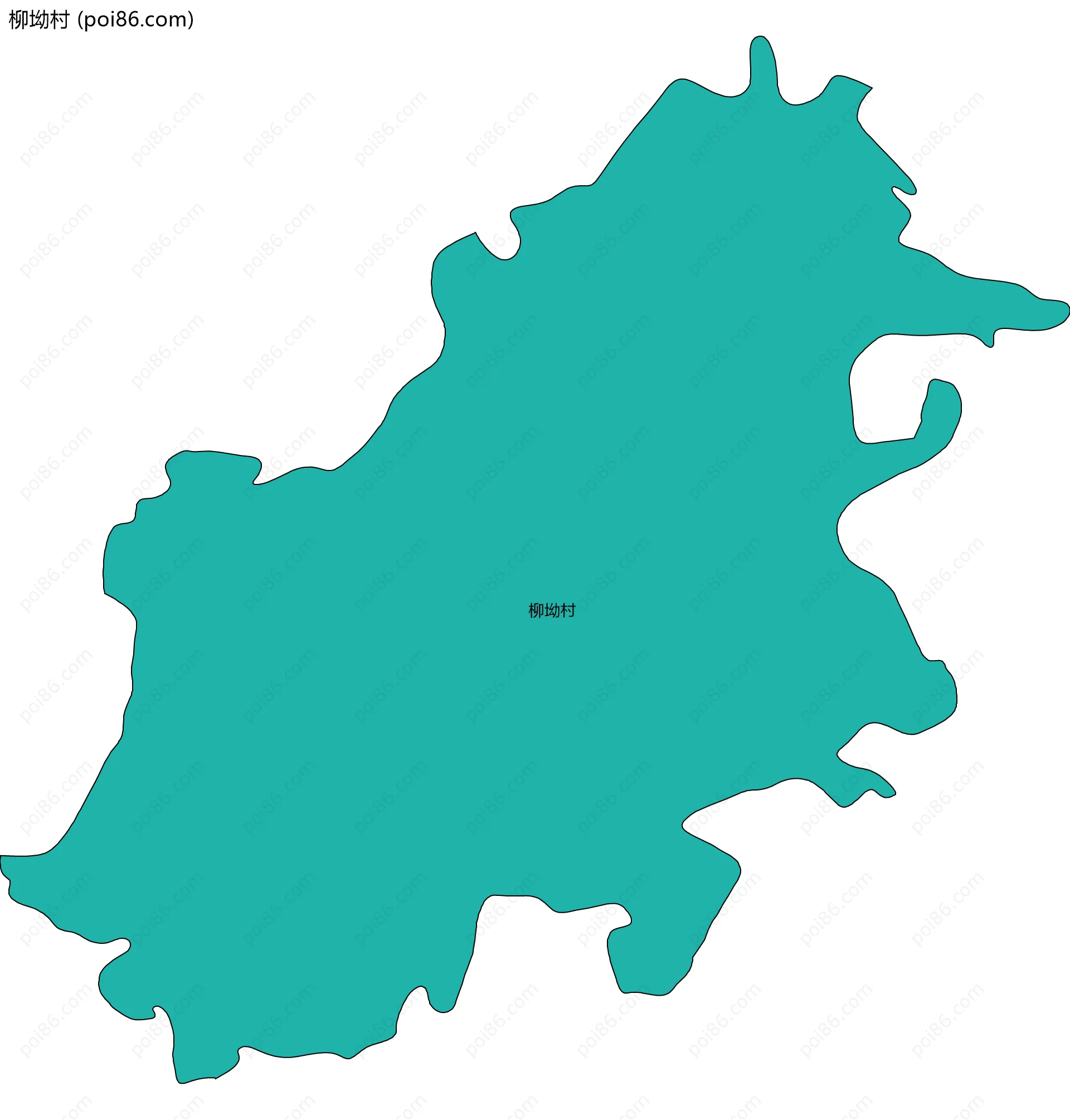 柳坳村边界地图