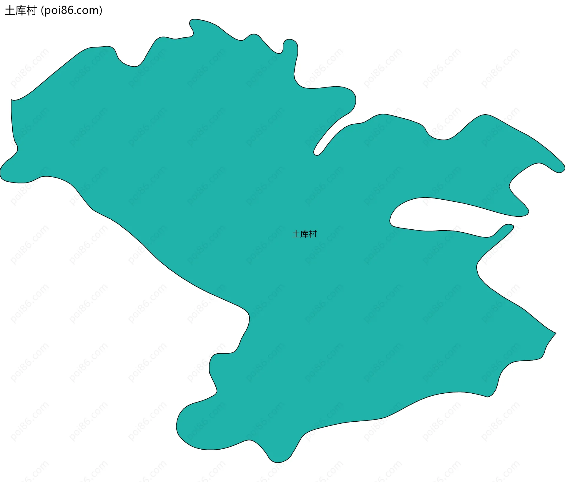 土库村边界地图