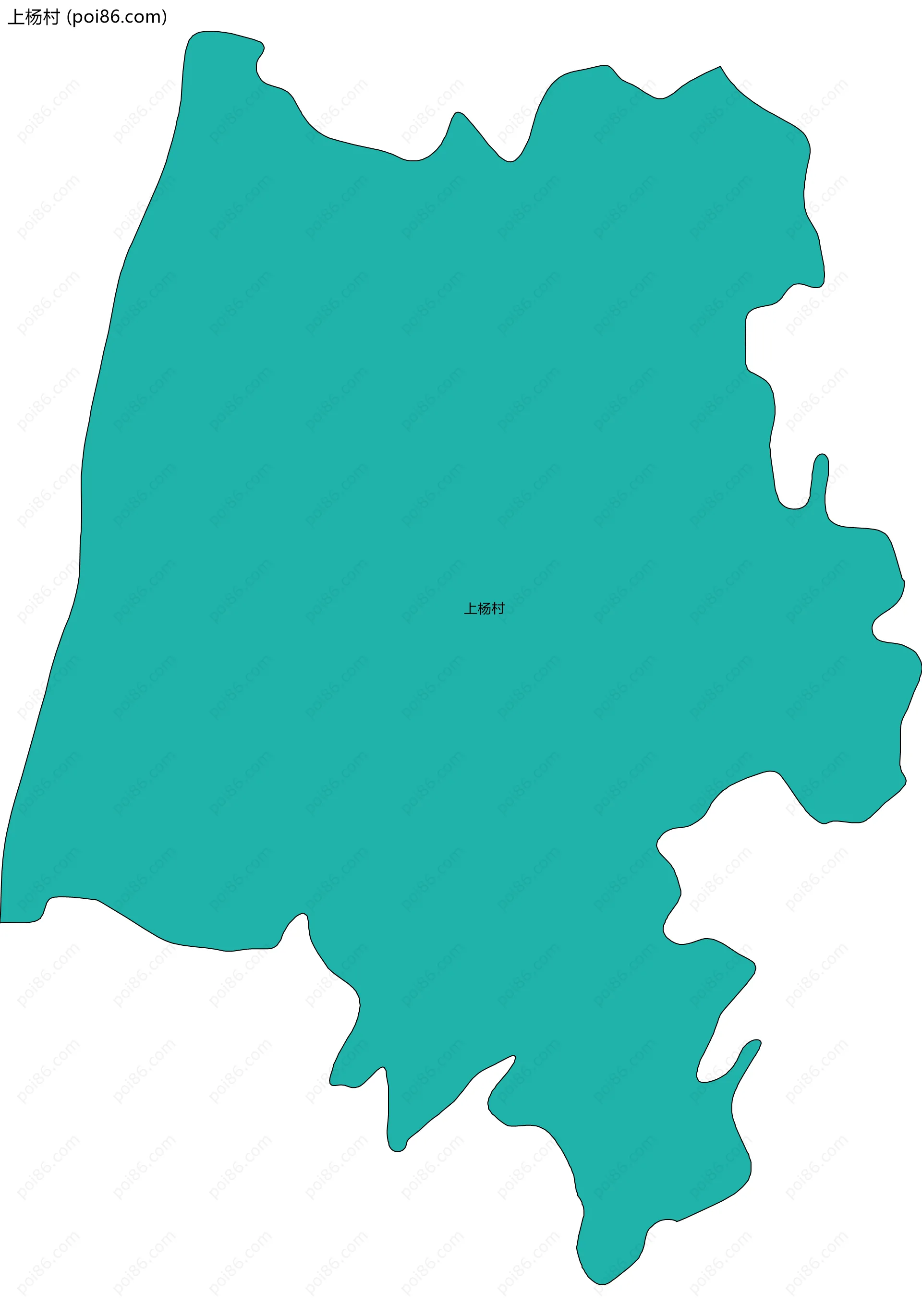 上杨村边界地图