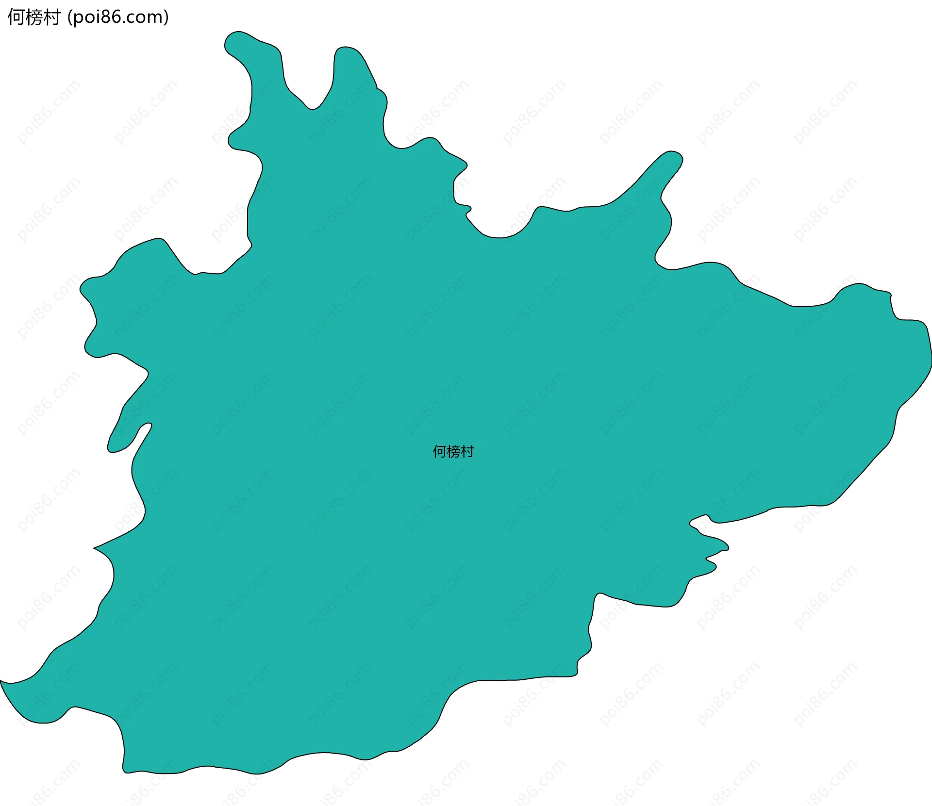 何榜村边界地图