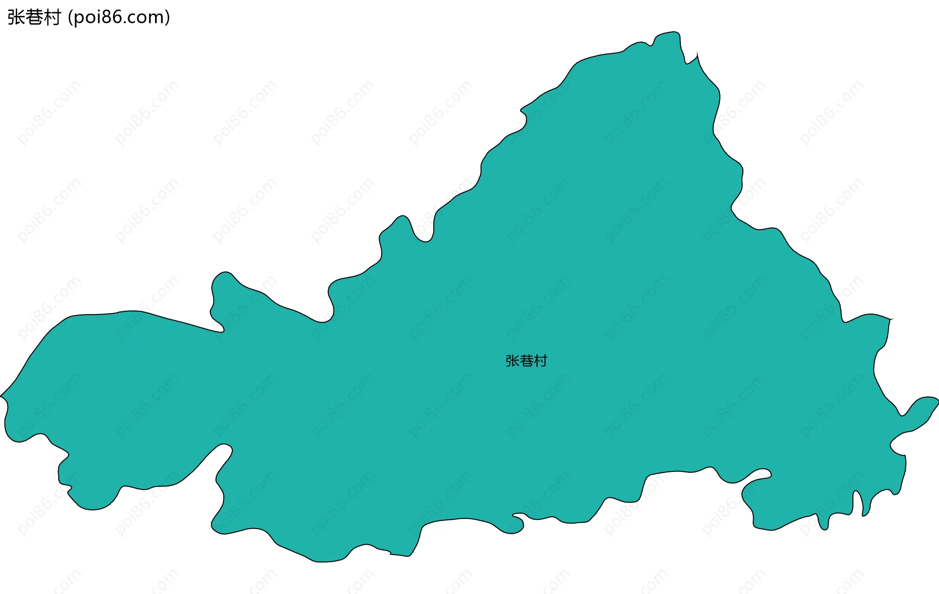 张巷村边界地图