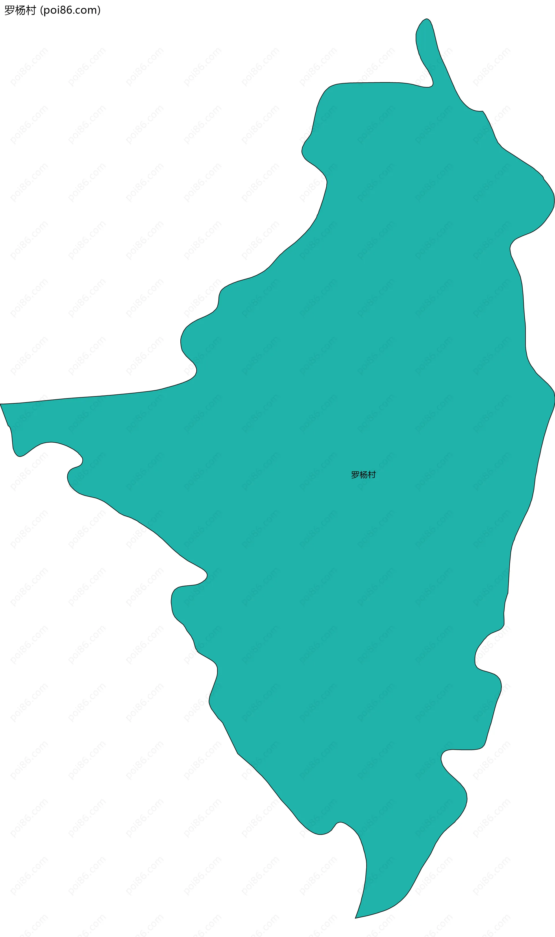 罗杨村边界地图