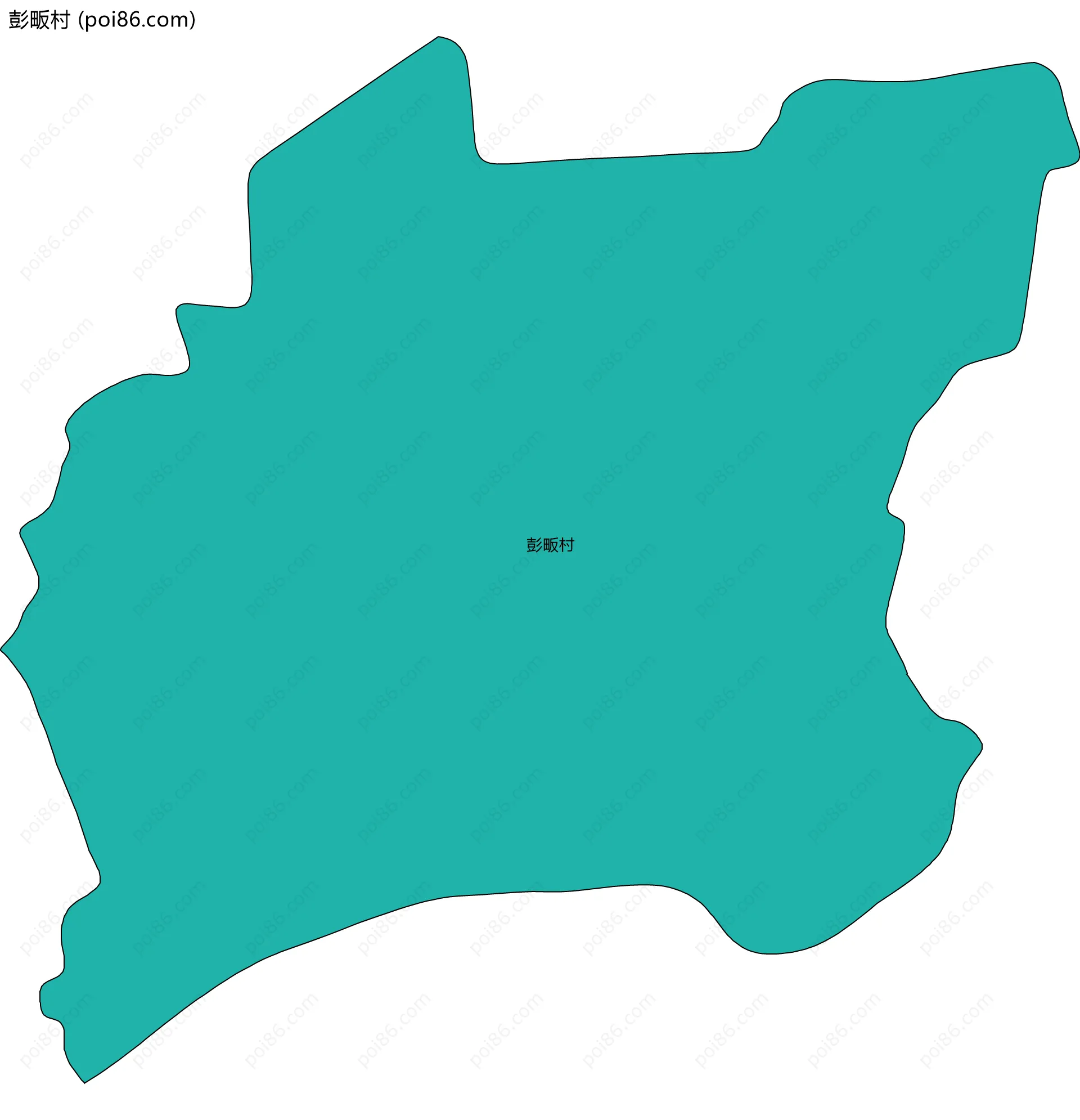 彭畈村边界地图