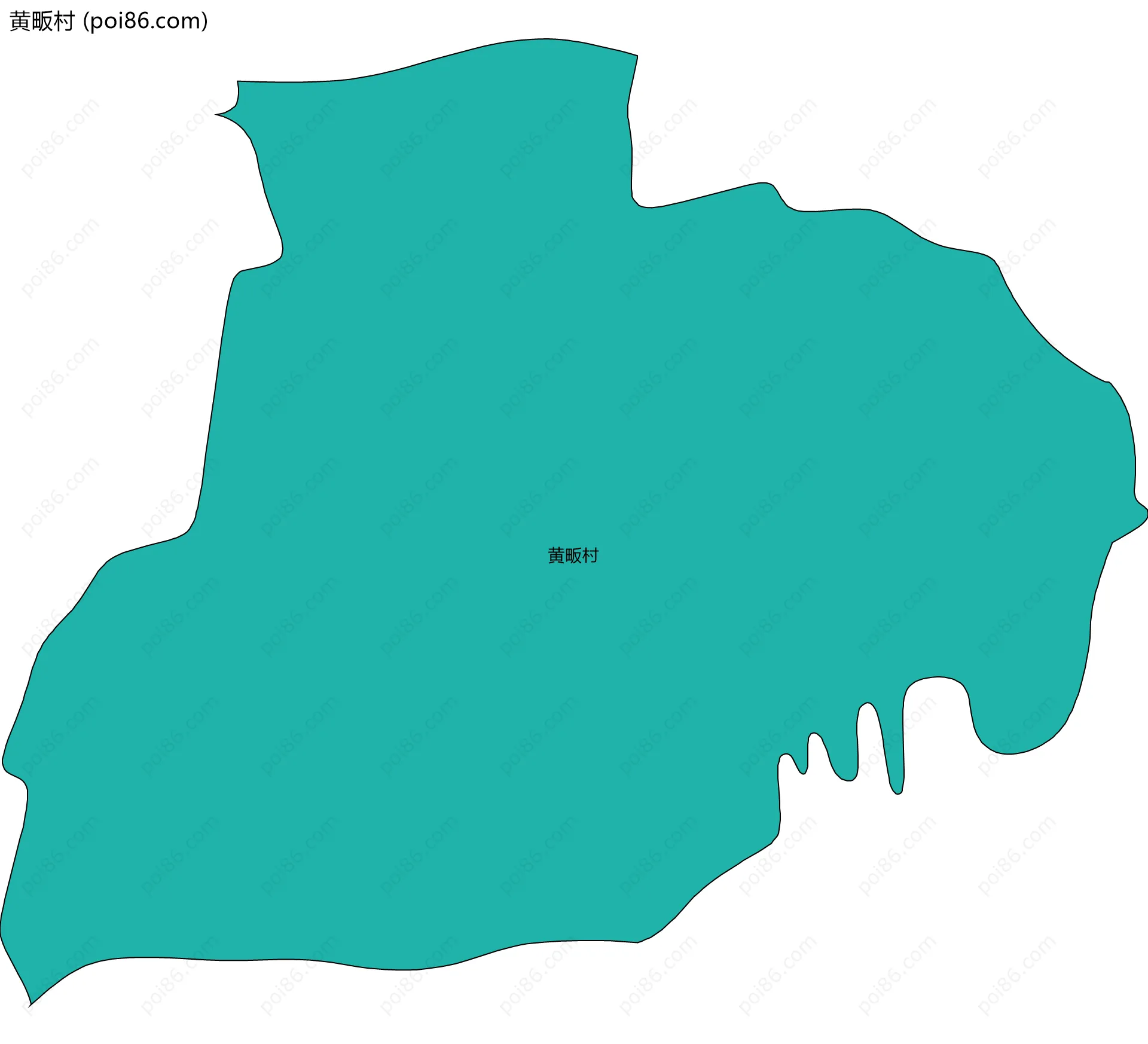 黄畈村边界地图