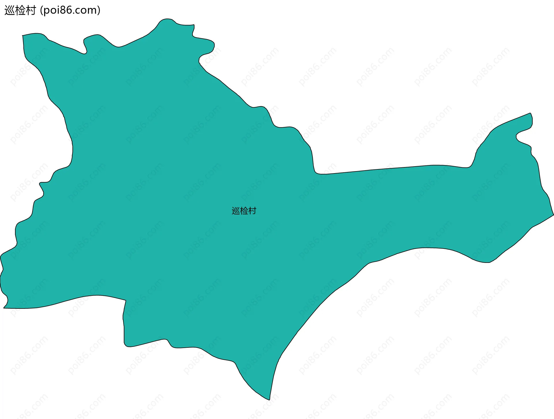 巡检村边界地图